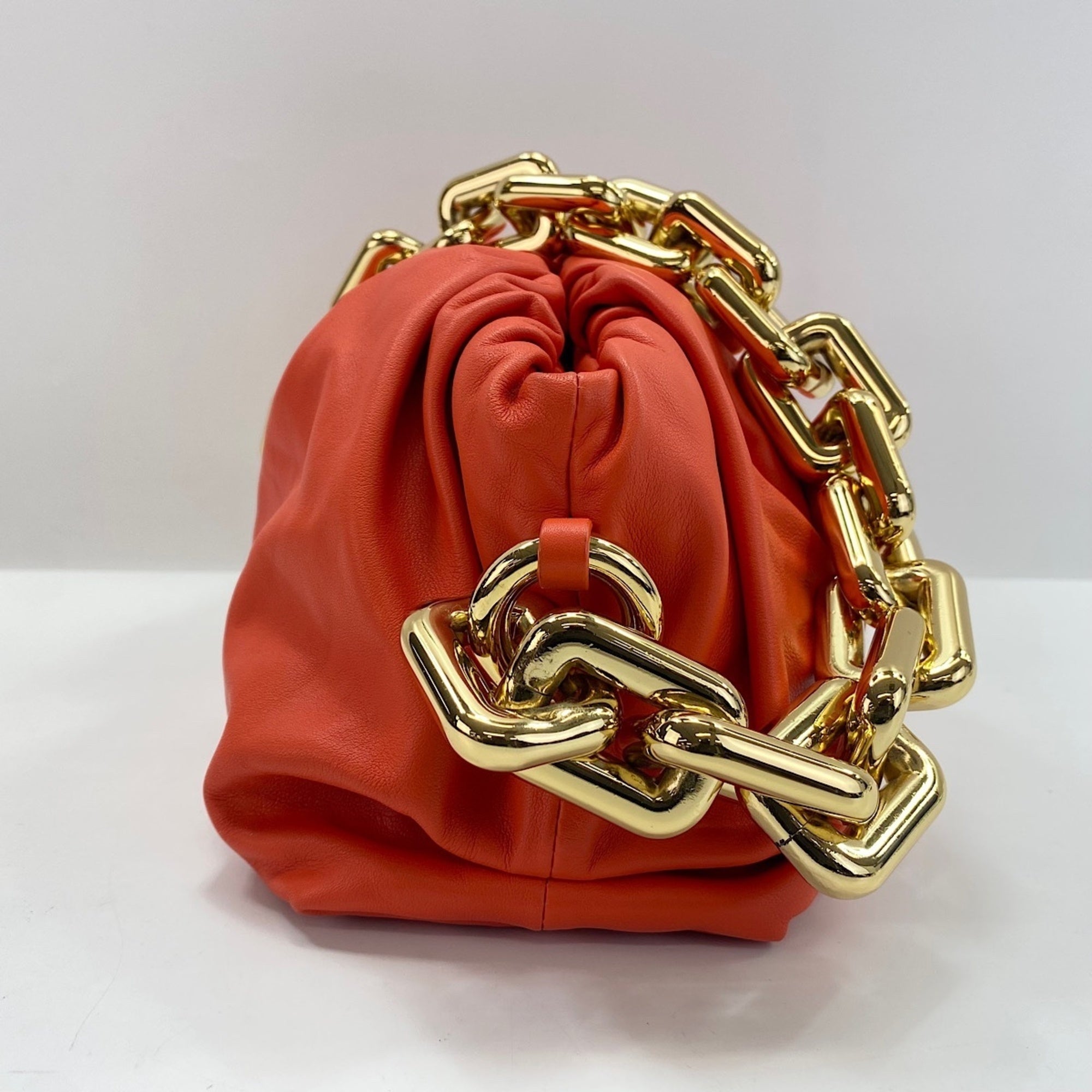 Bottega Veneta Orange Leather Pouch (Pre-Owned)