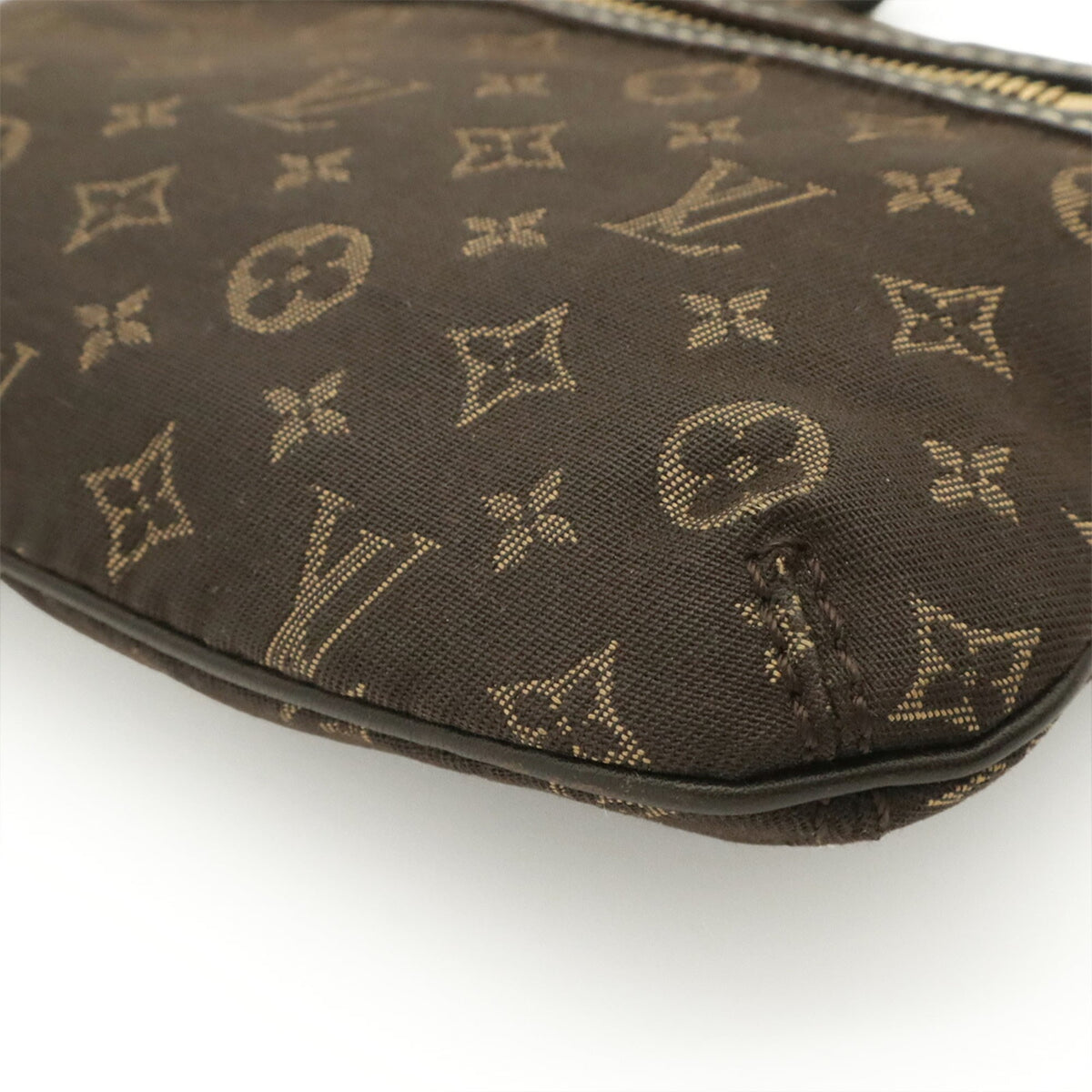 Louis Vuitton Brown Ebene Canvas Handbag Pochette Pouch (Pre-Owned)