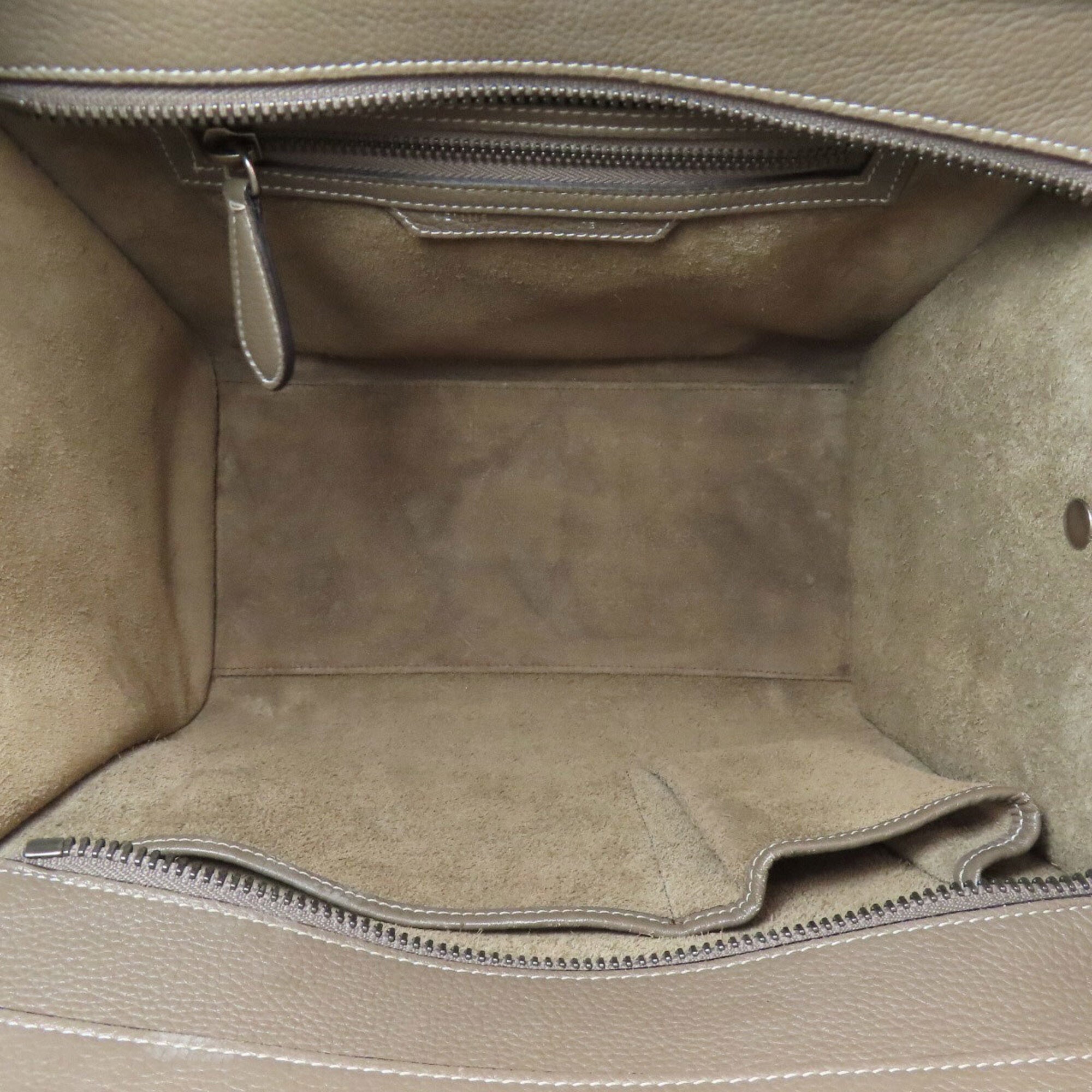 Celine Grayish Leather Handbag (Pre-Owned)