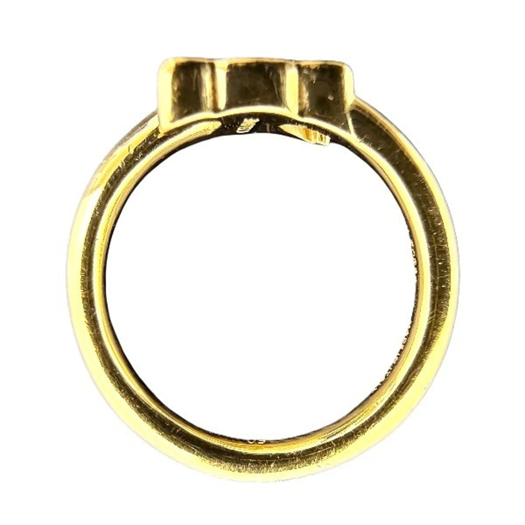 Celine Gold Gold Plating Band Ring (Pre-Owned)