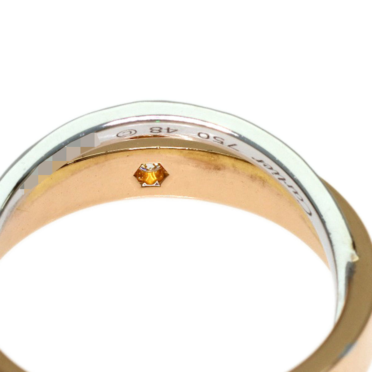 Cartier Pink Gold (18K) White Gold (18K) Band Ring (Pre-Owned)