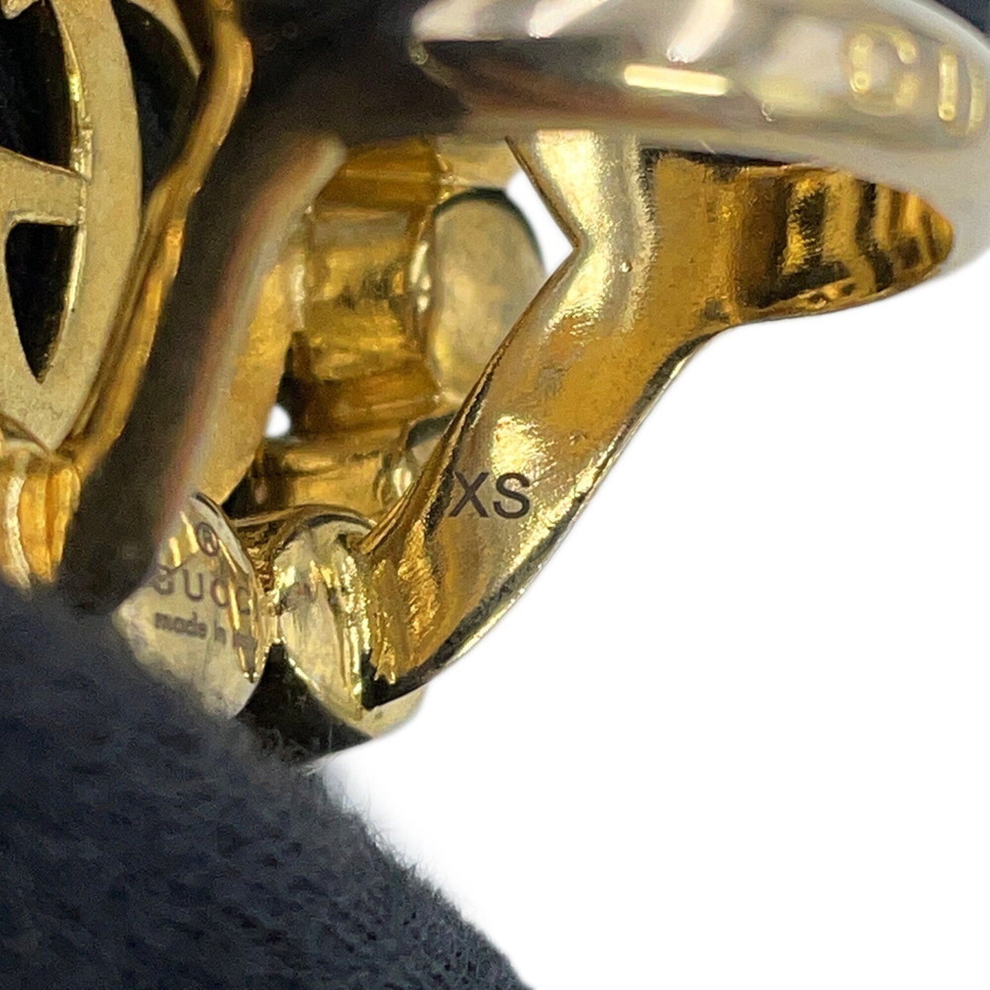 Gucci Champagne Gold Gold Plating Band Ring (Pre-Owned)