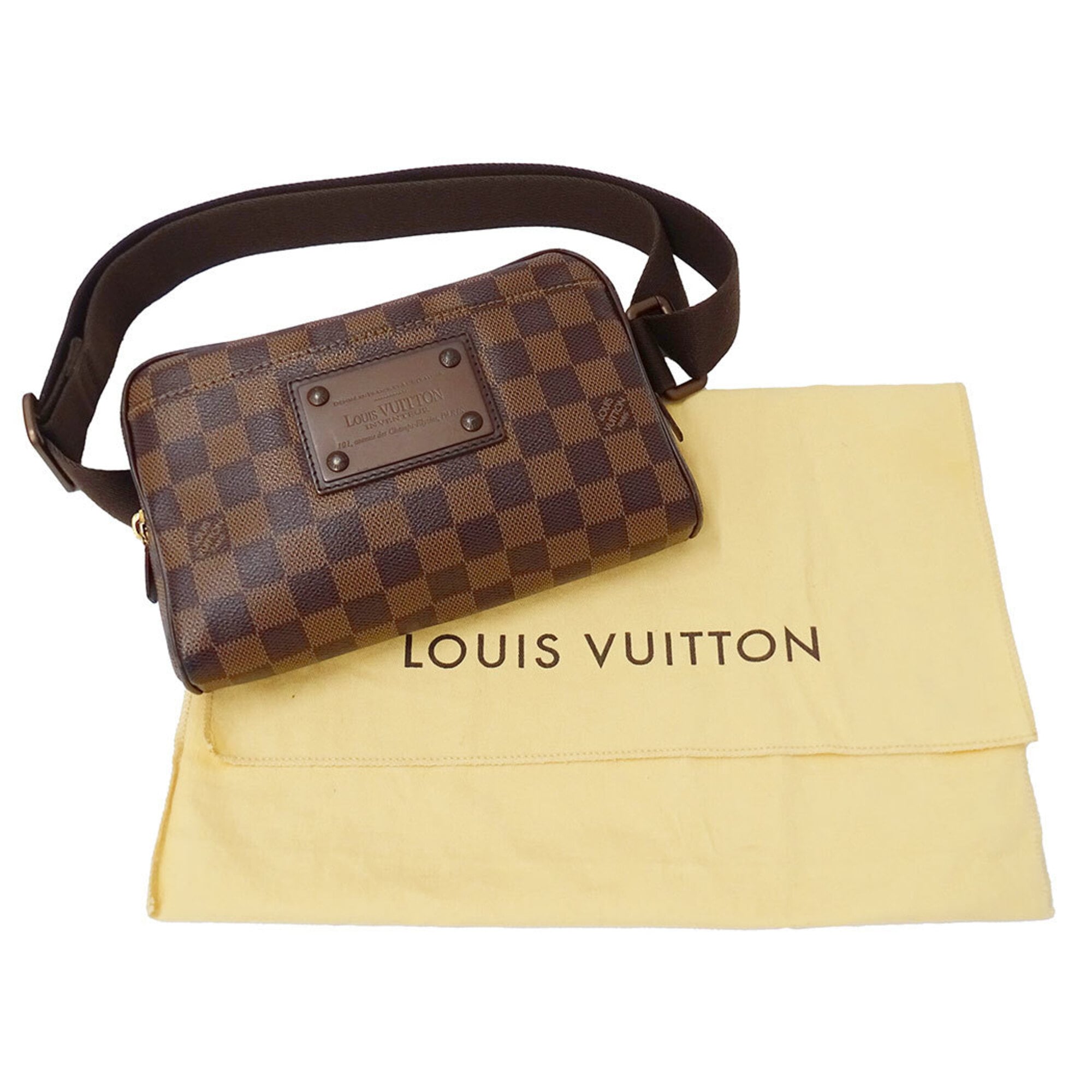 Louis Vuitton Brown Galle Damier Canvas Shoulder Bag Sling Bag (Pre-Owned)