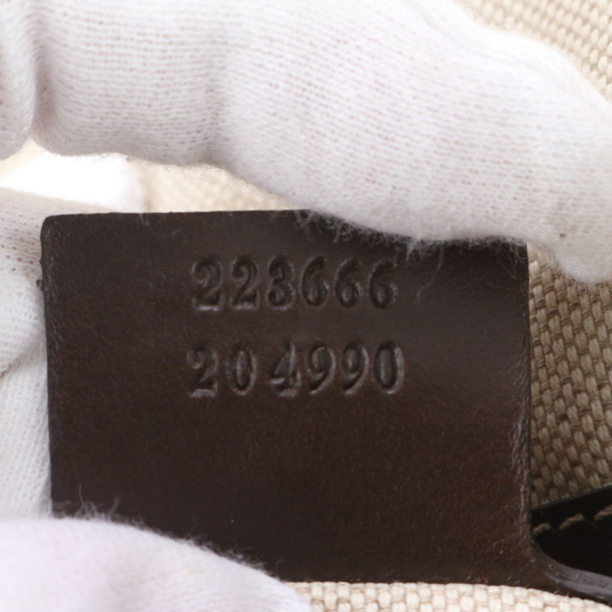 Gucci Brown Leather Coated Canvas Messenger Bag Shoulder Bag Tote Bag (Pre-Owned)