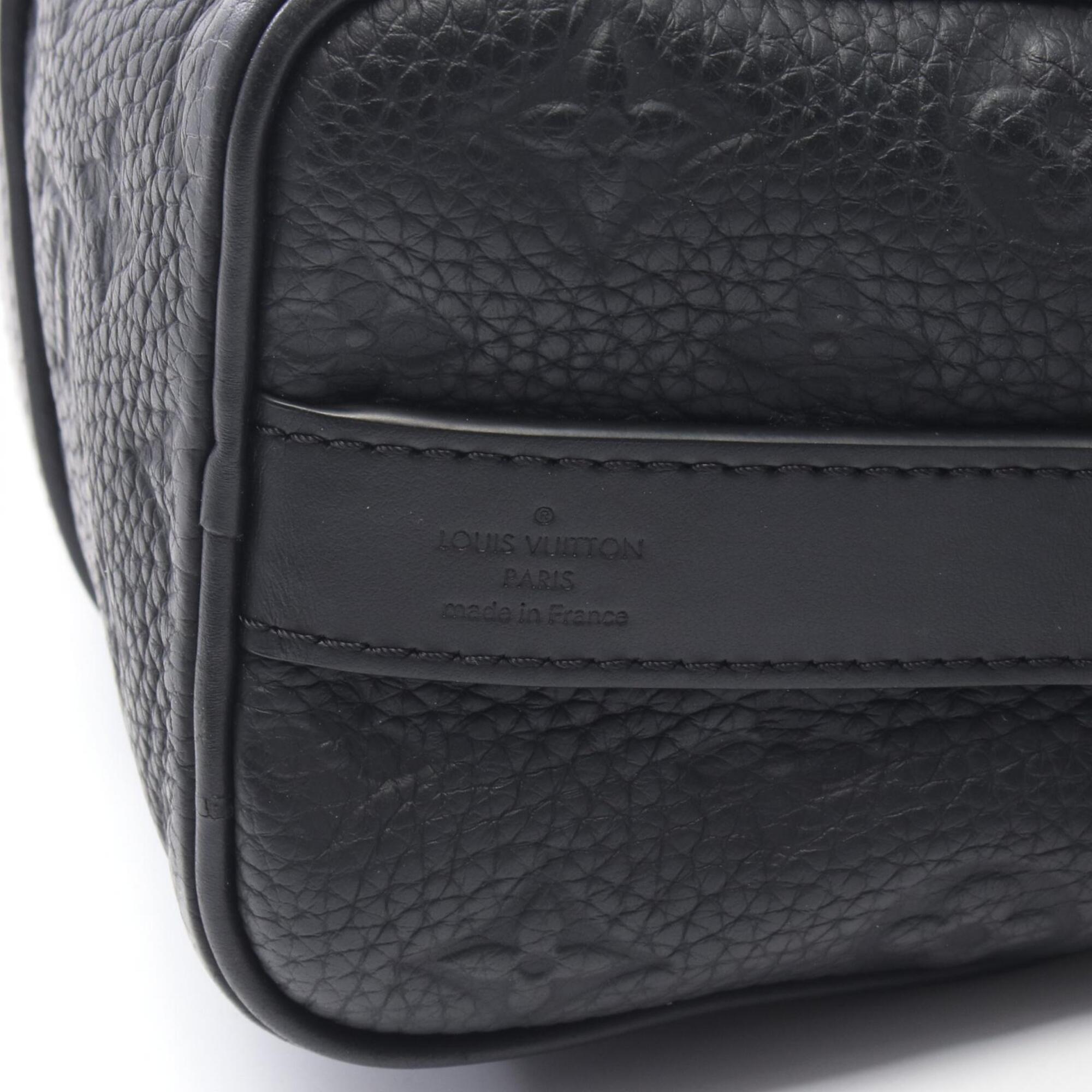 Louis Vuitton Black Leather Handbag (Pre-Owned)