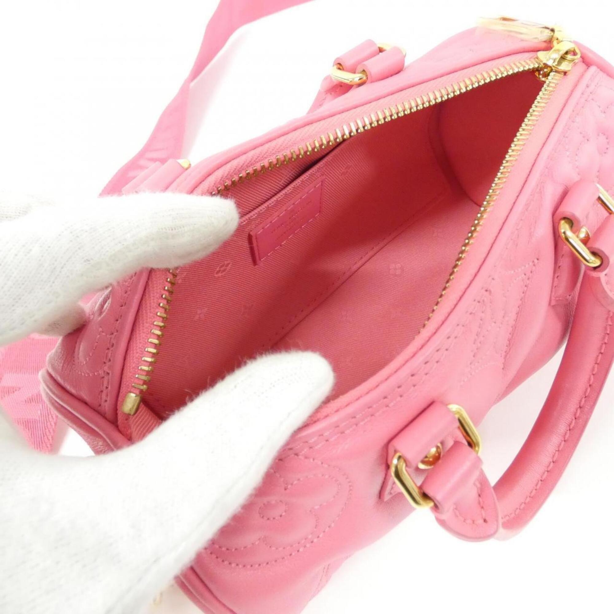 Louis Vuitton Pink Leather Shoulder Bag (Pre-Owned)