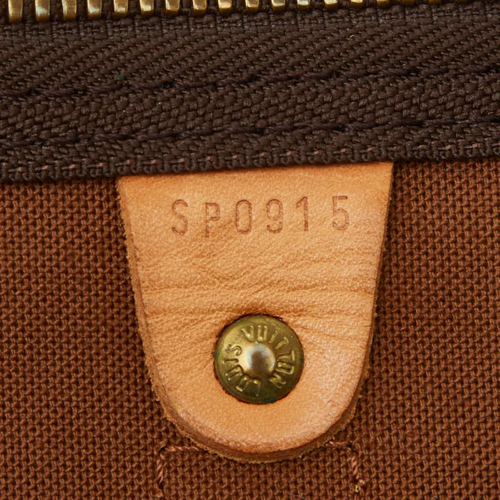 Louis Vuitton Brown Pvc Leather Boston Bag (Pre-Owned)