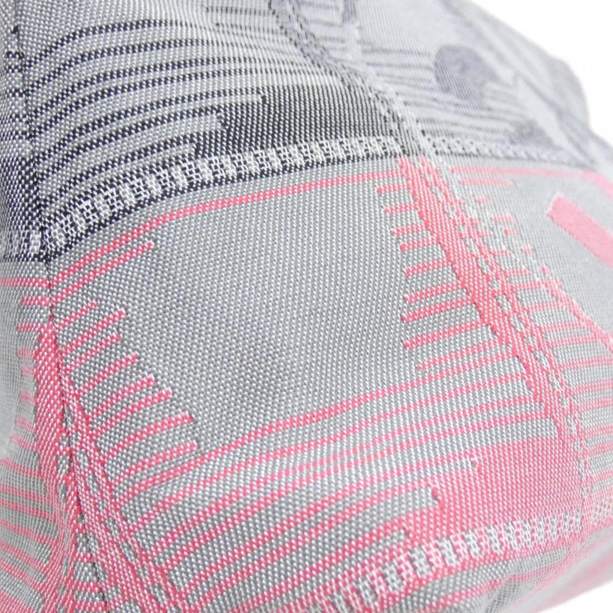 Chanel Gray Pink Nylon Pouch (Pre-Owned)