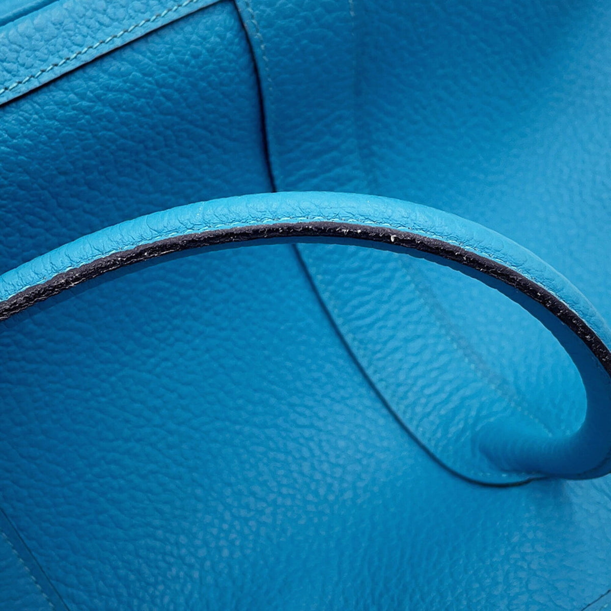 Hermes Garden Cobalt Negonda Leather Handbag Tote Bag (Pre-Owned)