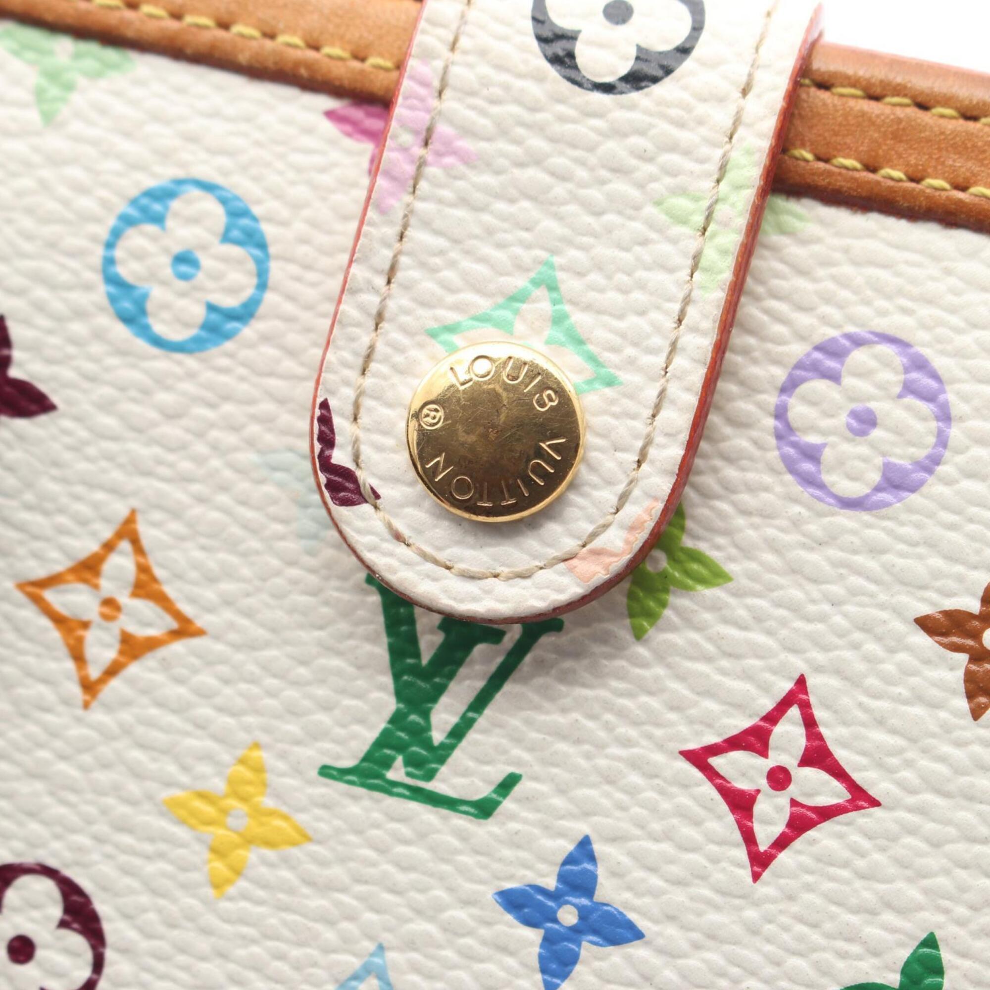 Louis Vuitton Multi-Color White Pvc Leather Wallet (Bi-Fold) (Pre-Owned)