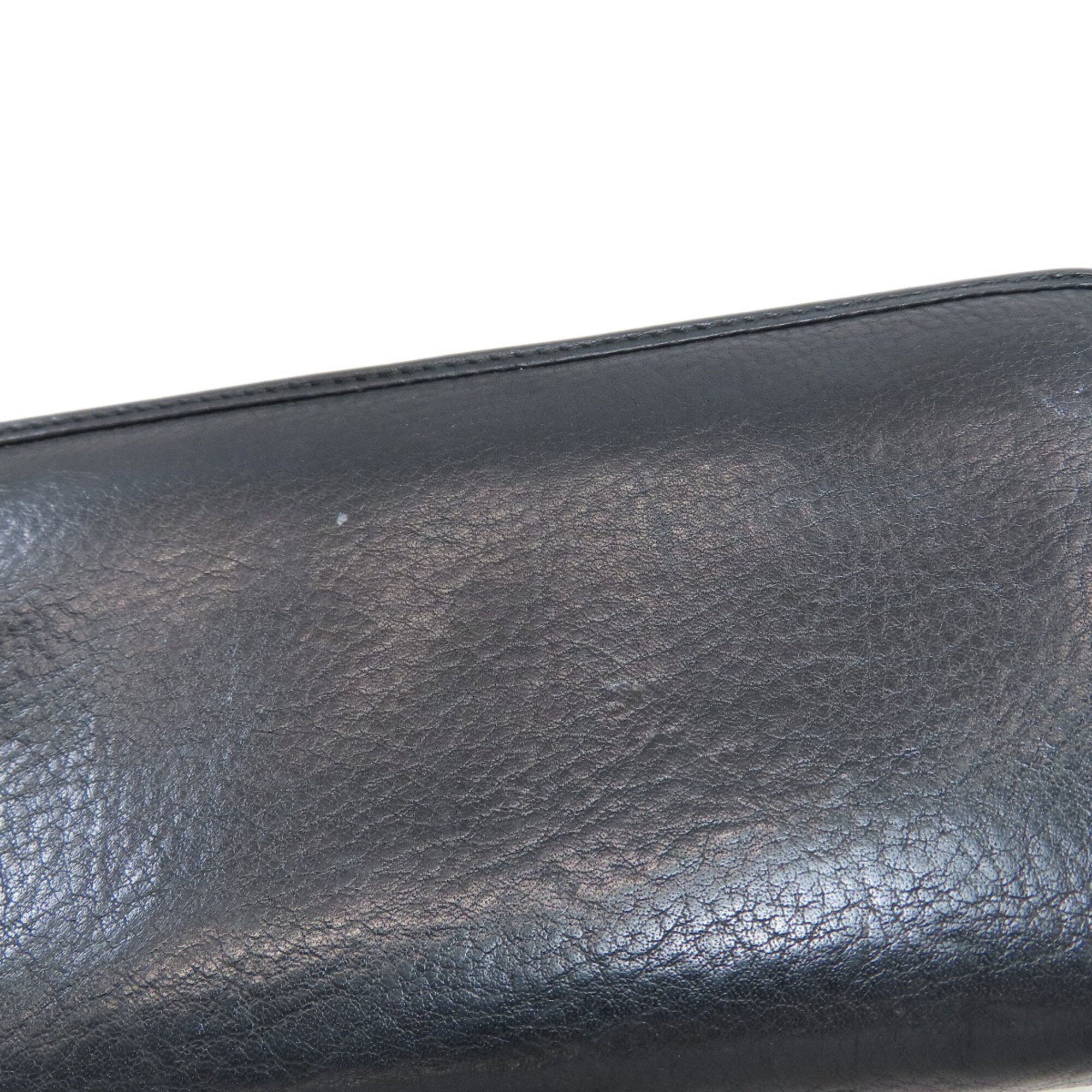 Loewe Black Leather Long Wallet (Bi-Fold) (Pre-Owned)