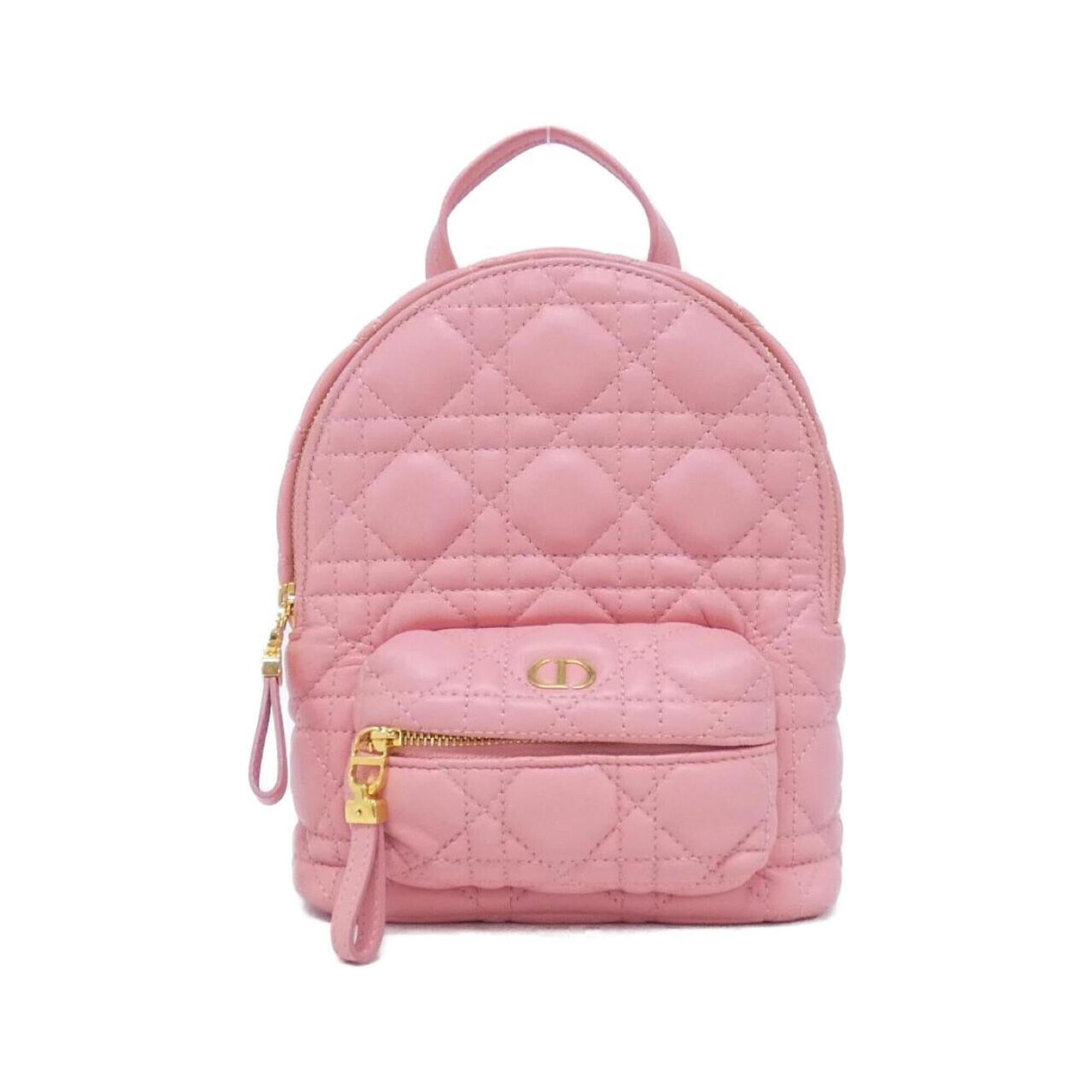 Christian Dior Pink Leather Backpack (Pre-Owned)