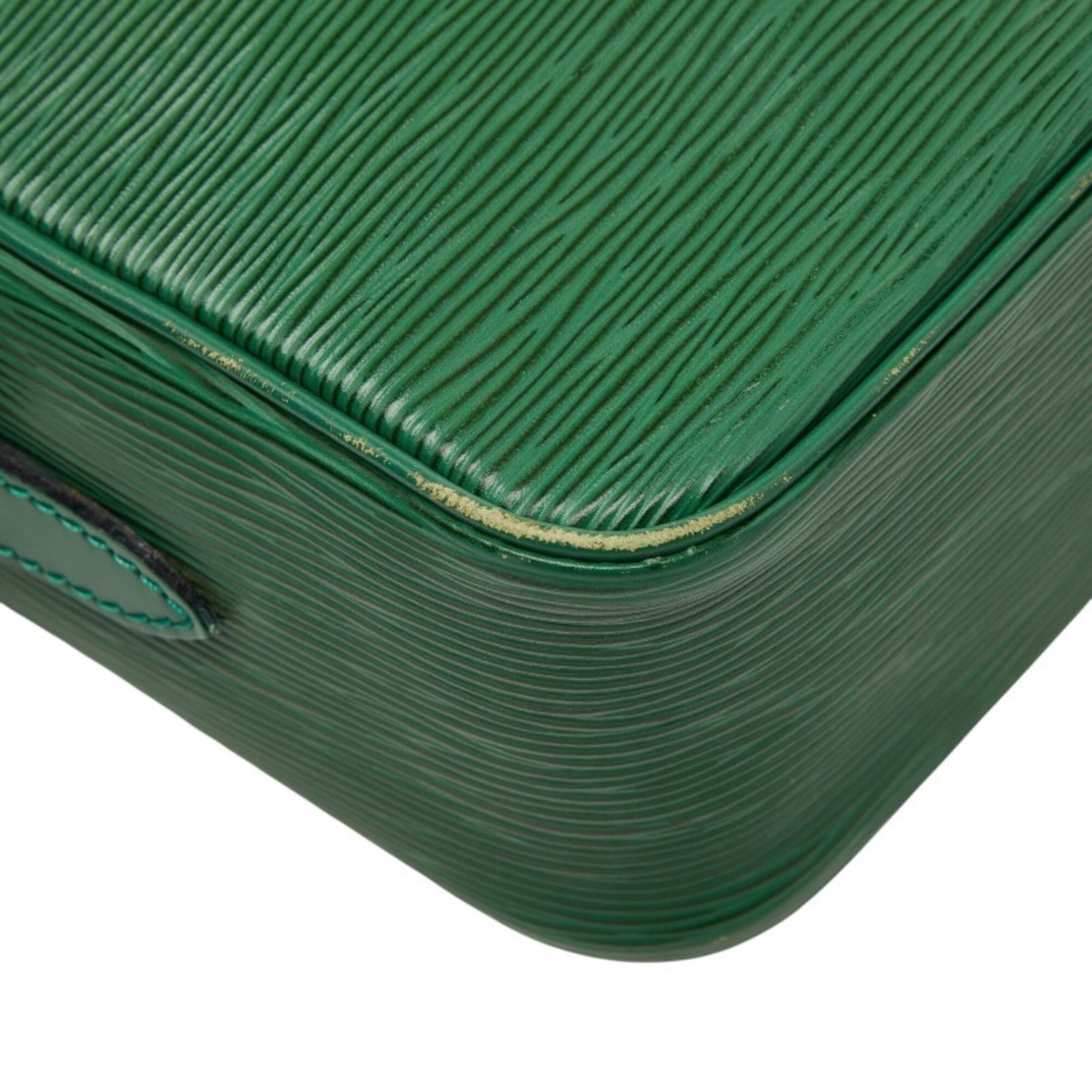 Louis Vuitton Epi Borneo Green Leather Shoulder Bag (Pre-Owned)