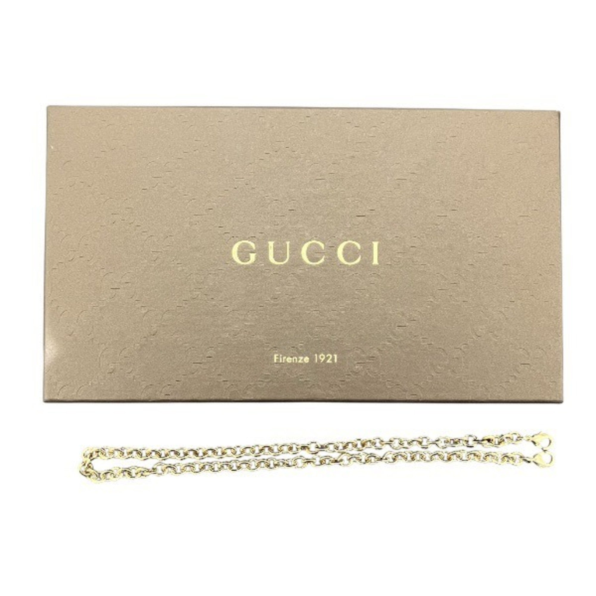 Gucci Black Leather Chain/Shoulder Wallet (Pre-Owned)