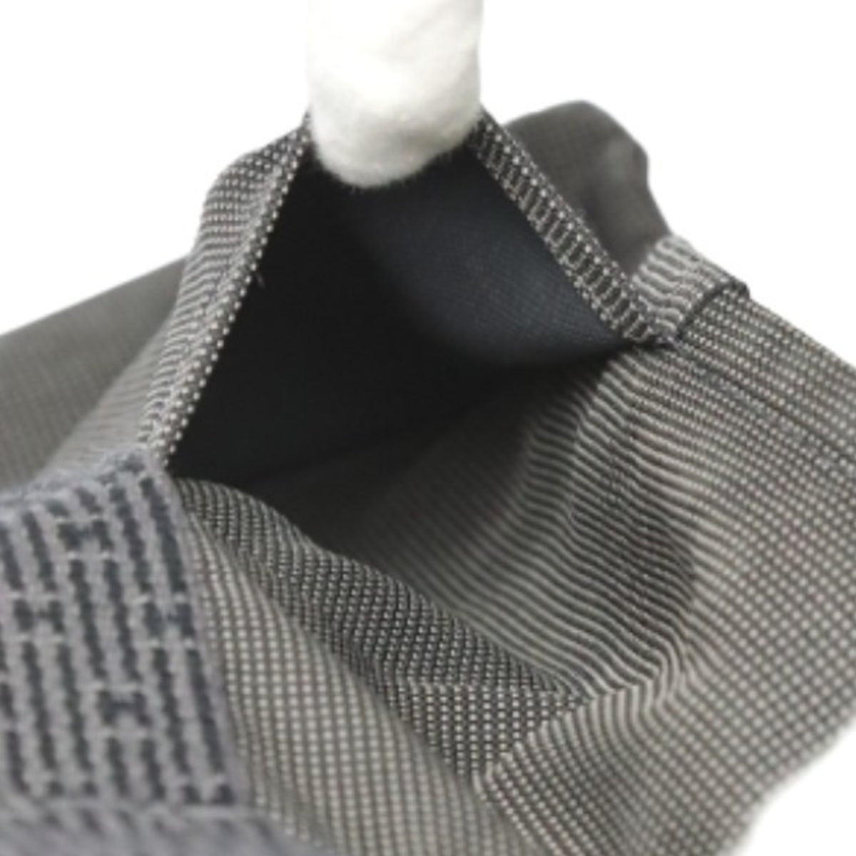 Hermes Gray Canvas Tote Bag (Pre-Owned)