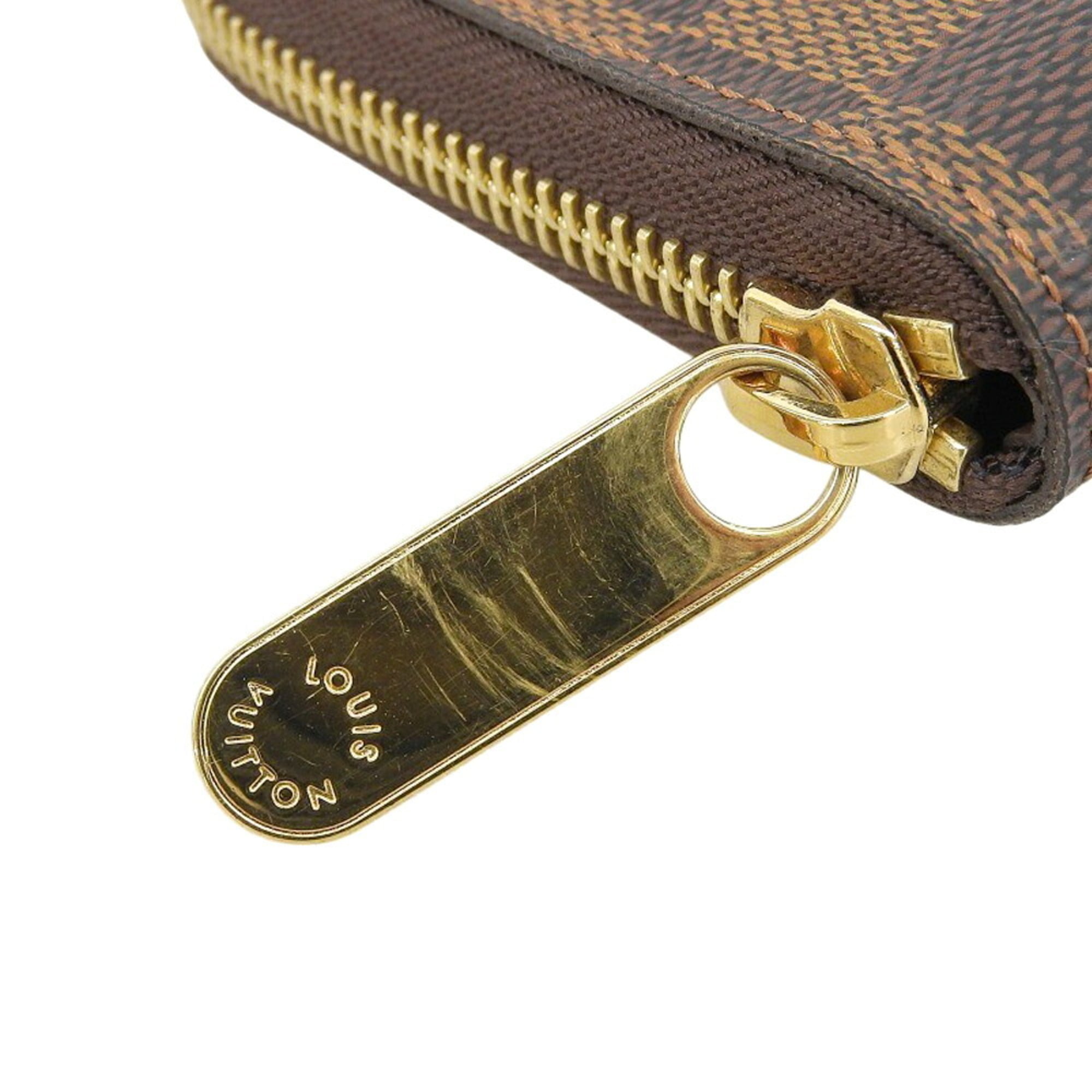 Louis Vuitton Damier Canvas Ebene Pvc Middle Wallet (Bi-Fold) (Pre-Owned)