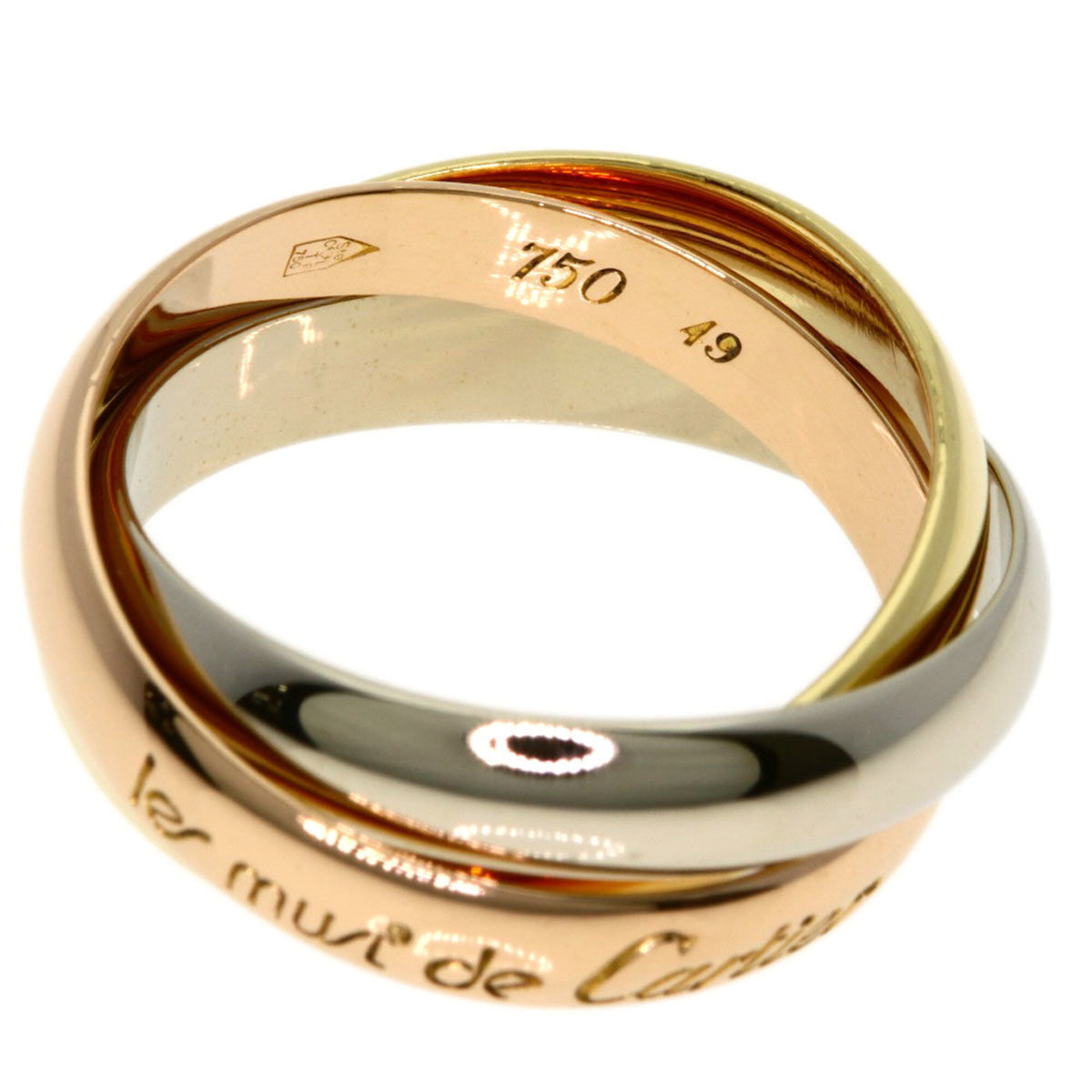 Cartier Trinity Yellow Gold (18K) Pink Gold (18K) White Gold (18K) Band Ring (Pre-Owned)