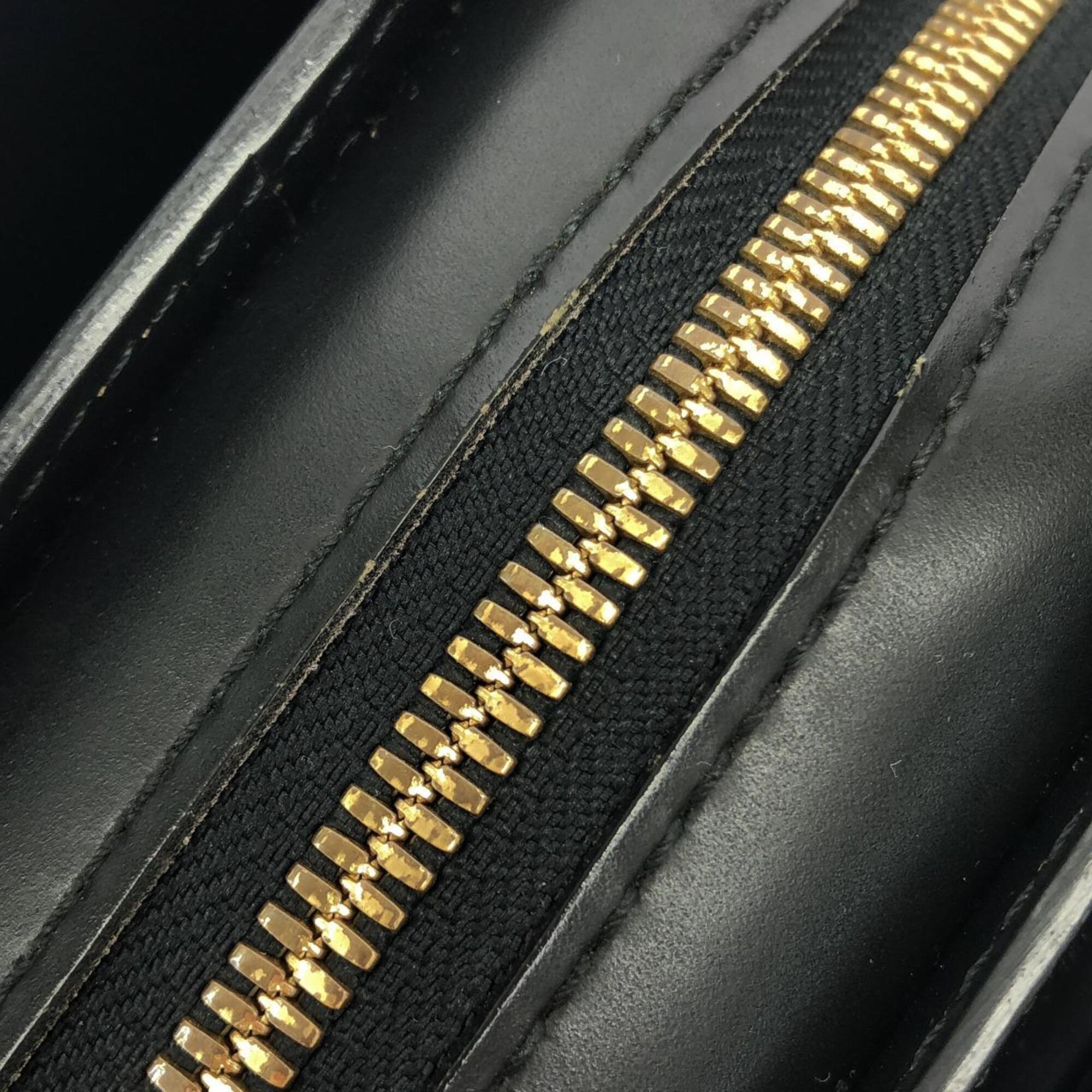 Louis Vuitton Black Leather Handbag (Pre-Owned)