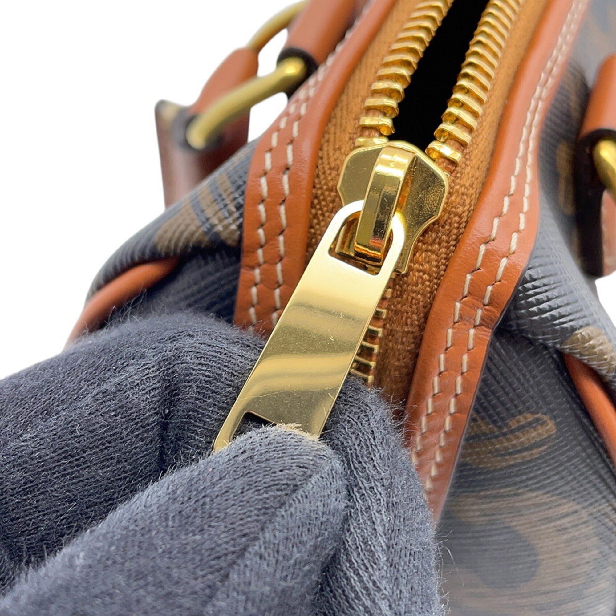 Celine Camel Pvc Leather Handbag Shoulder Bag (Pre-Owned)