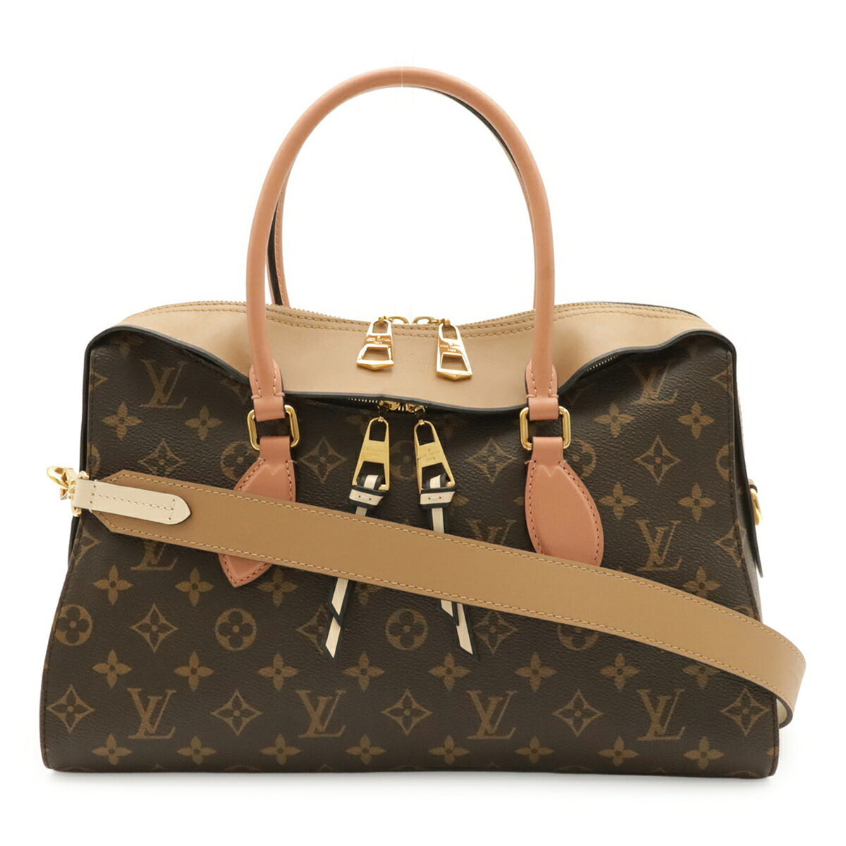 Louis Vuitton Beige Monogram Handbag Shoulder Bag (Pre-Owned)