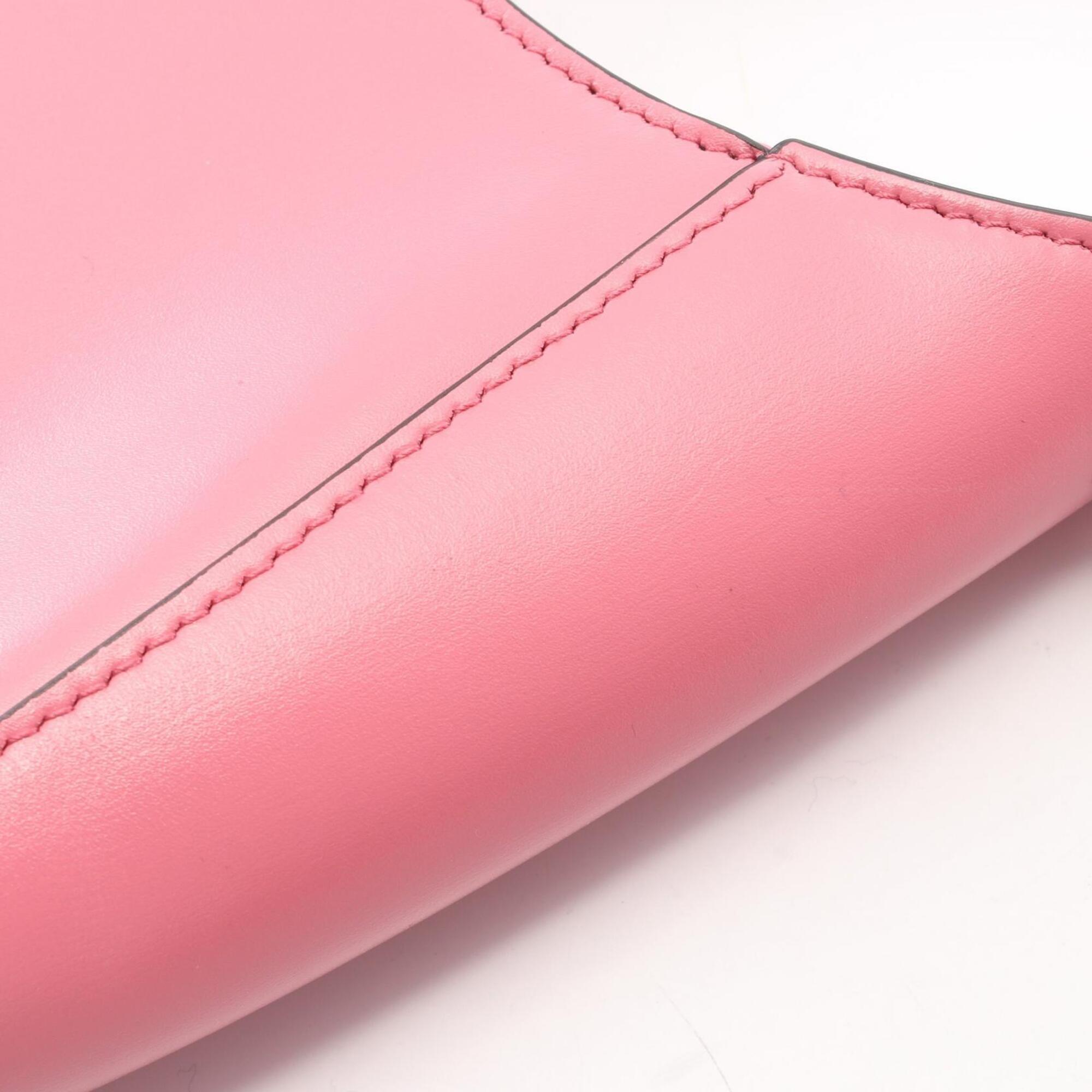 Prada Pink Leather Handbag Shoulder Bag (Pre-Owned)