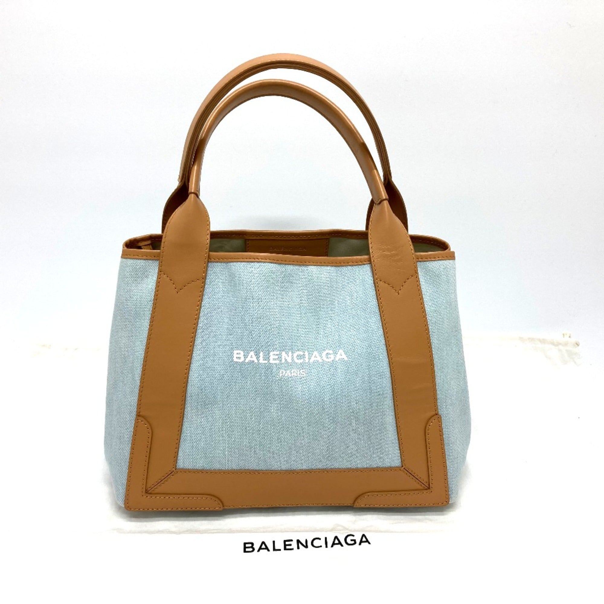 Balenciaga Blue Leather Tote Bag (Pre-Owned)