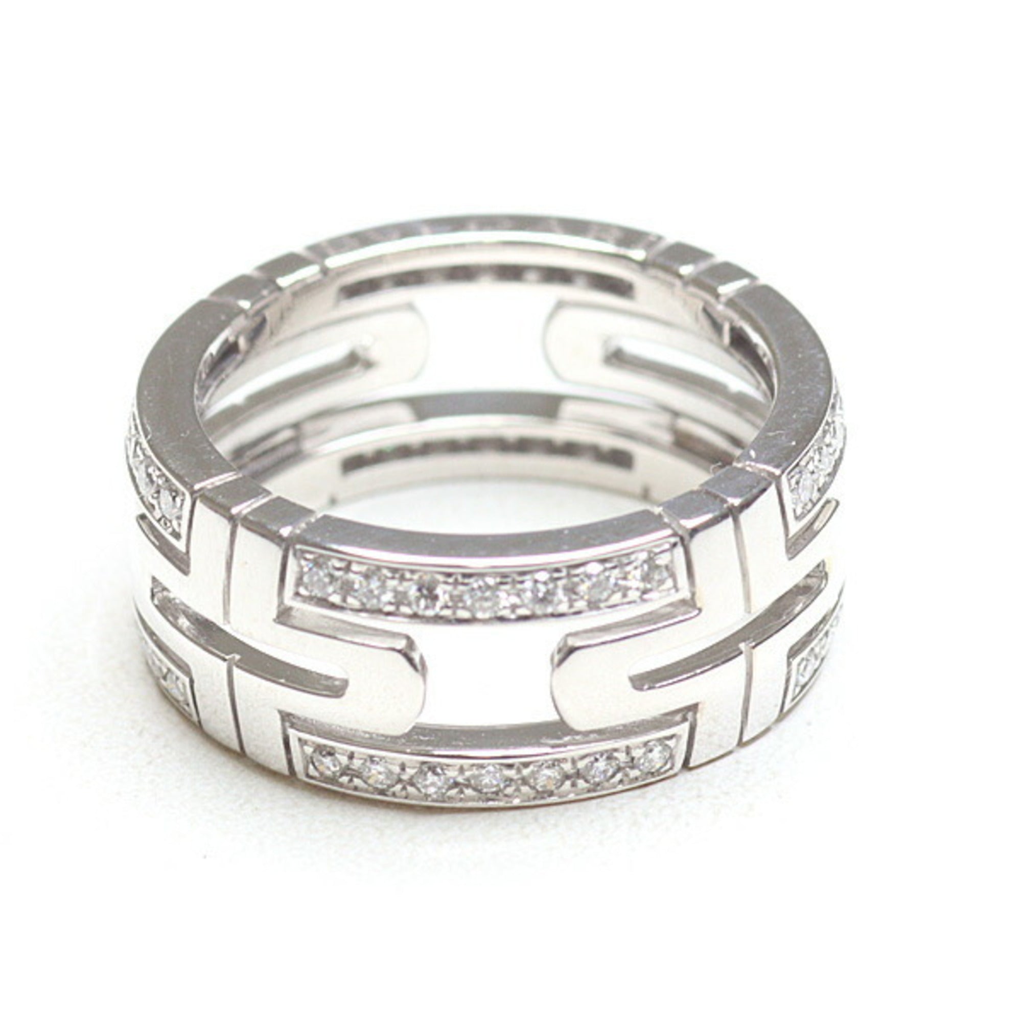 Bvlgari White Gold White Gold (18K) Band Ring (Pre-Owned)