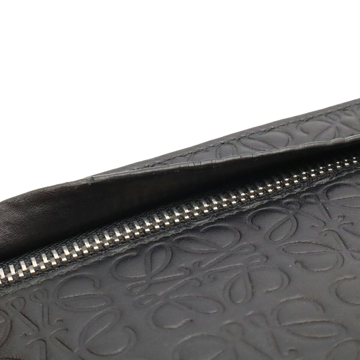Loewe Black Leather Clutch Bag Pouch (Pre-Owned)