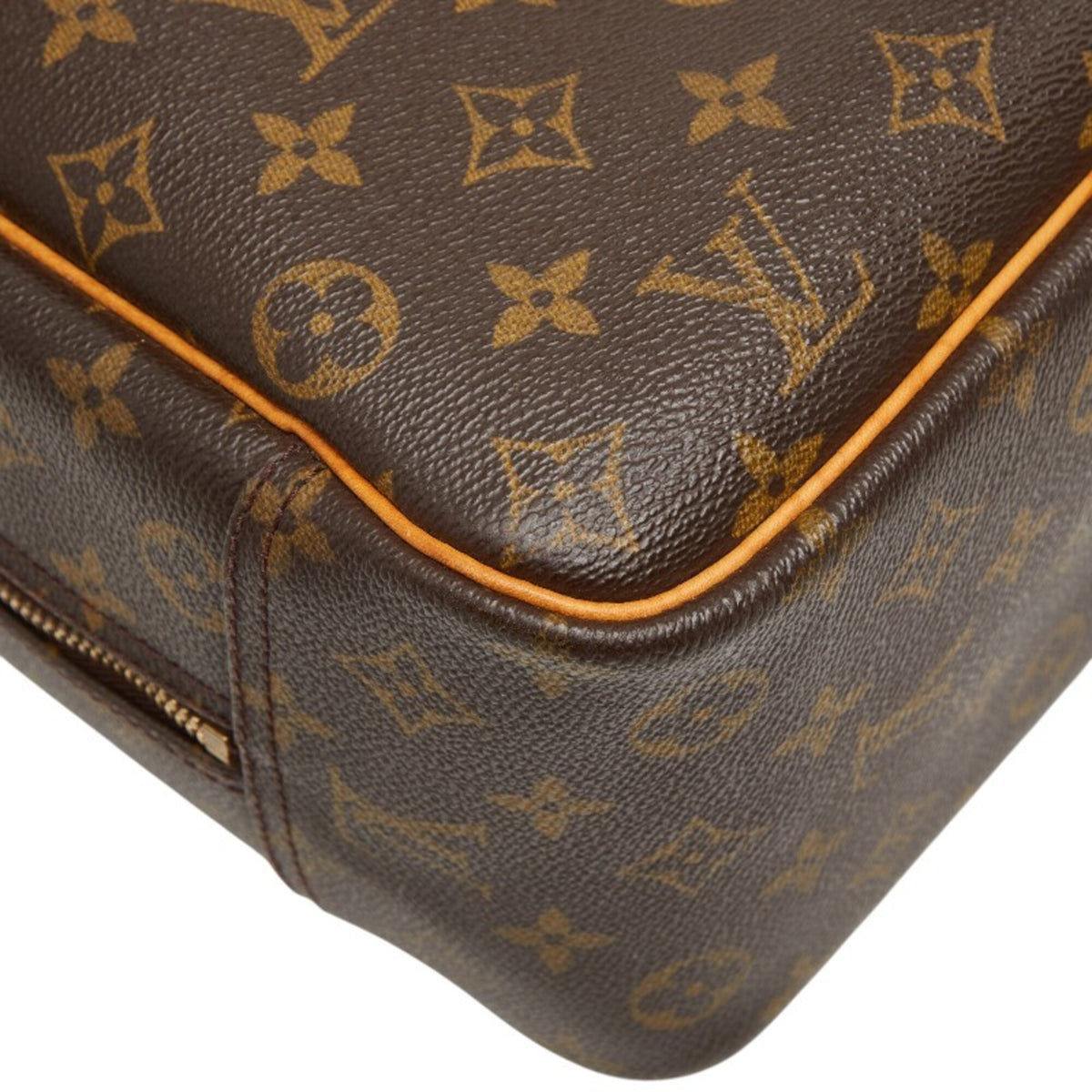 Louis Vuitton Brown Pvc Leather Handbag (Pre-Owned)