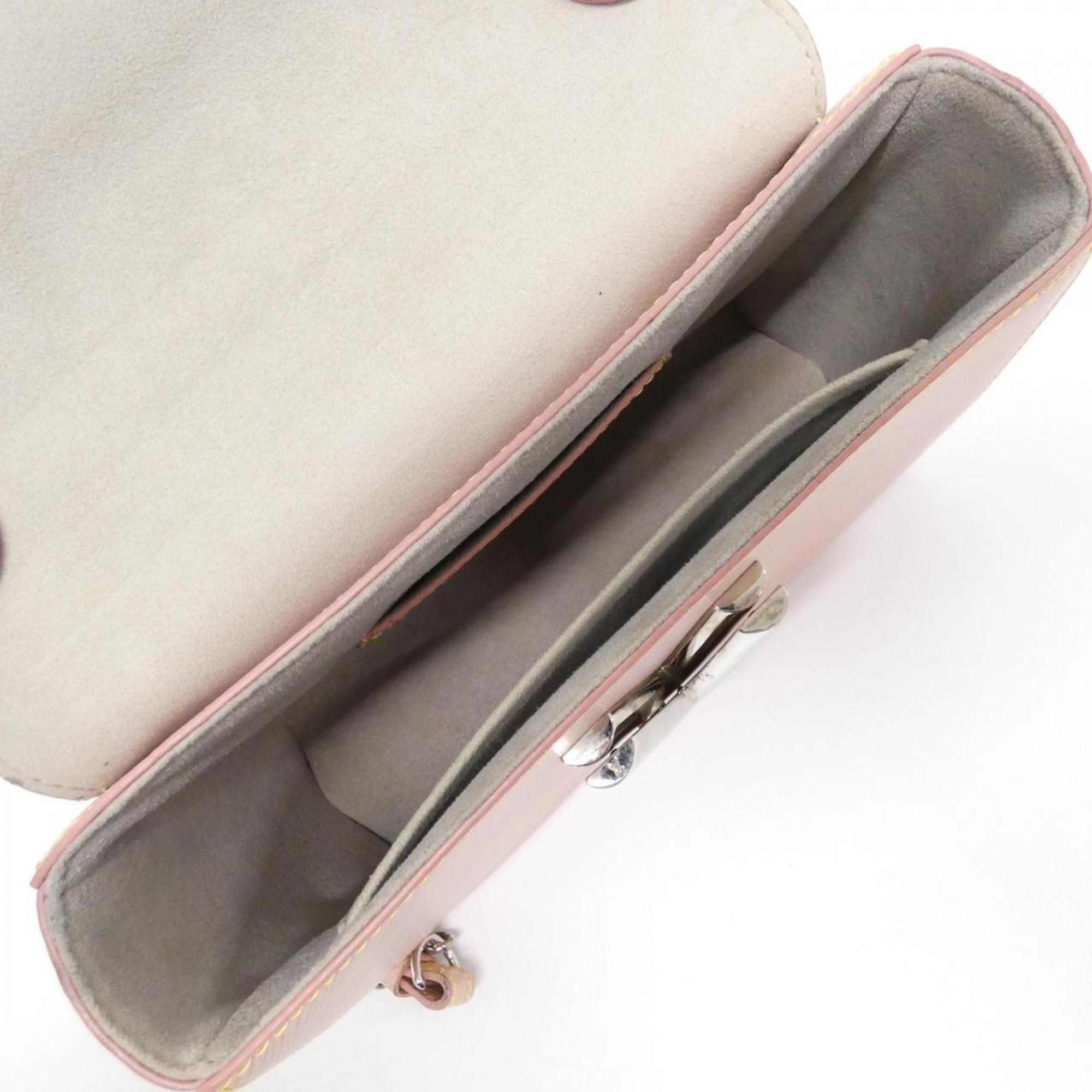 Louis Vuitton Pink Leather Shoulder Bag (Pre-Owned)