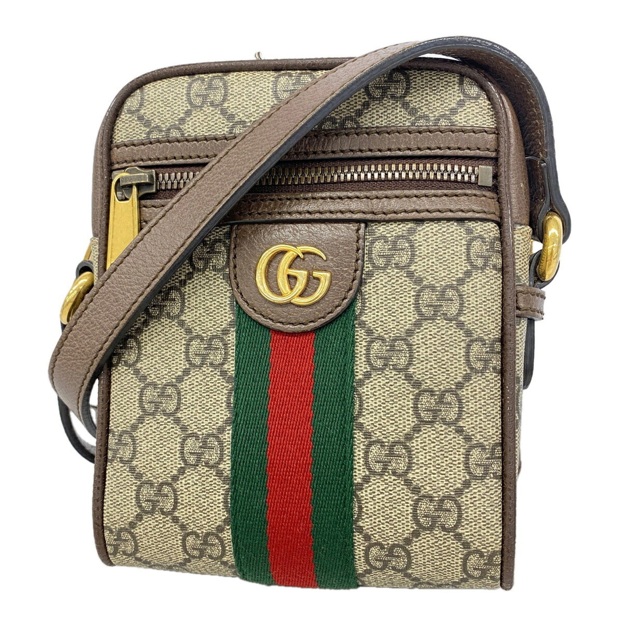Gucci Brown Pvc Shoulder Bag (Pre-Owned)