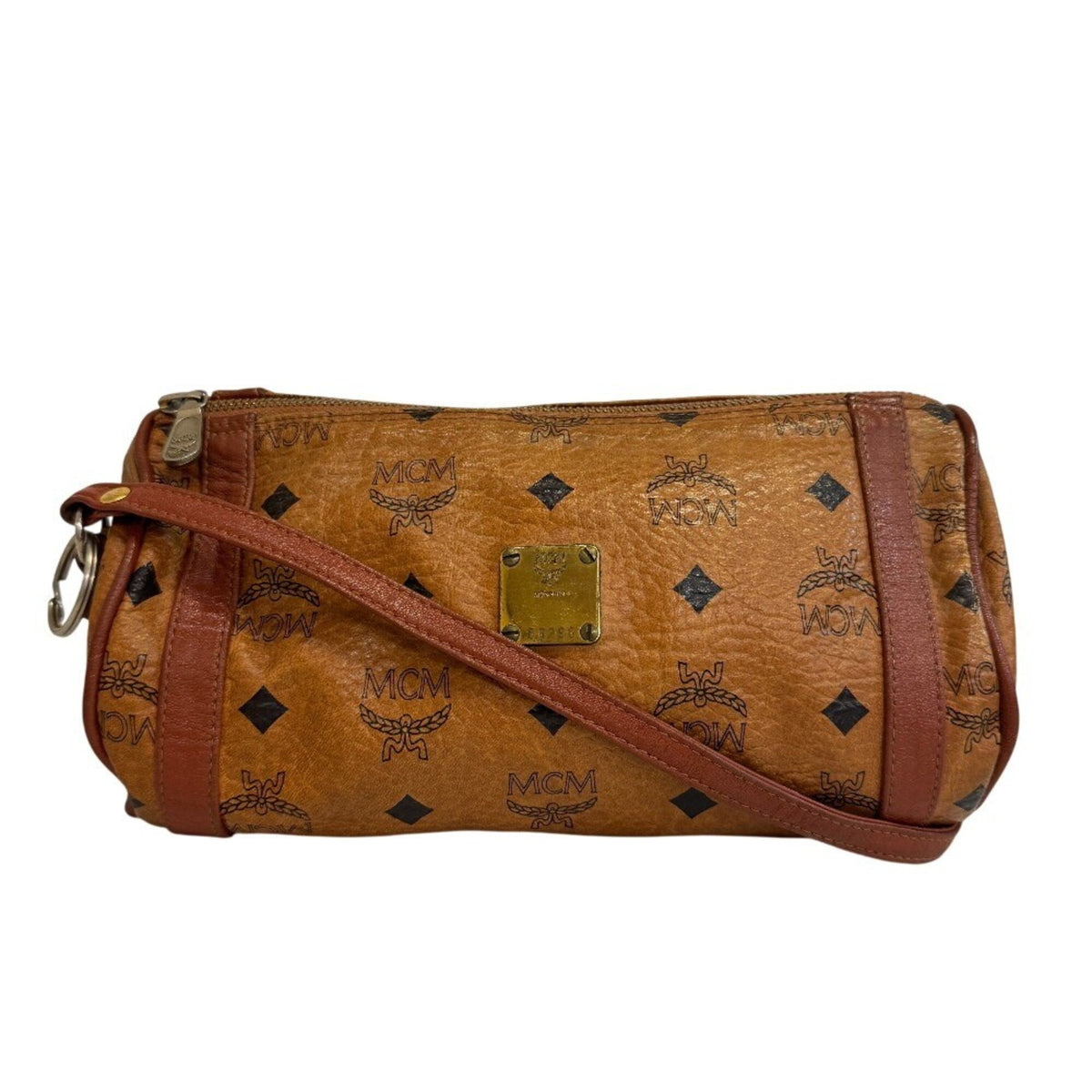 Mcm Brown Leather Shoulder Bag (Pre-Owned)