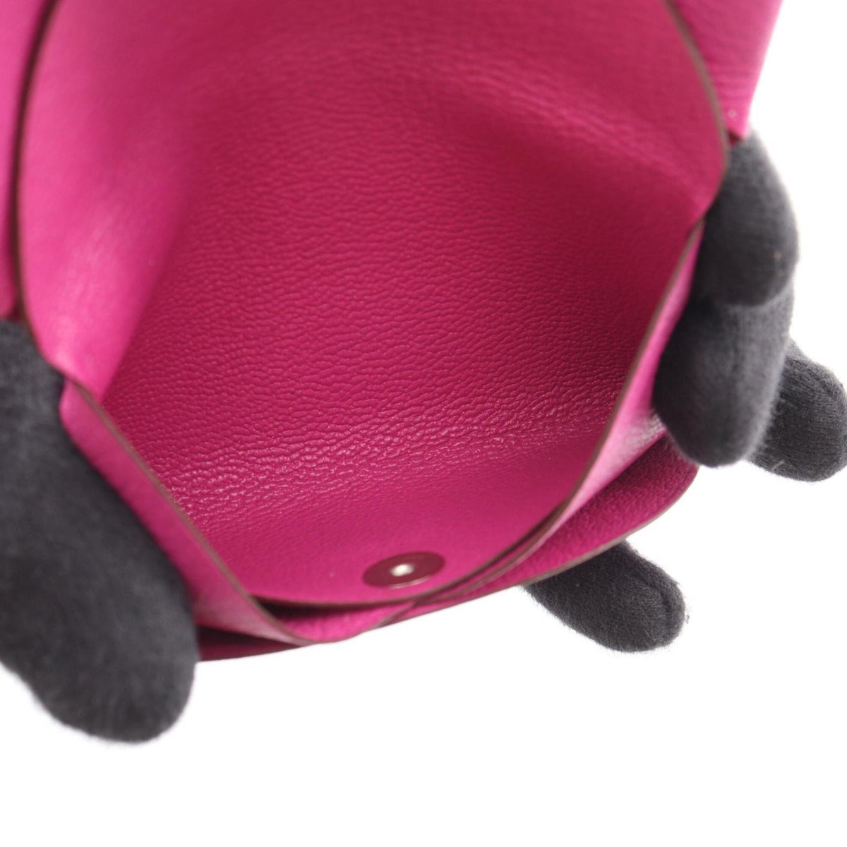 Hermes Pink Chevre Leather Coin Purse/Coin Case (Pre-Owned)
