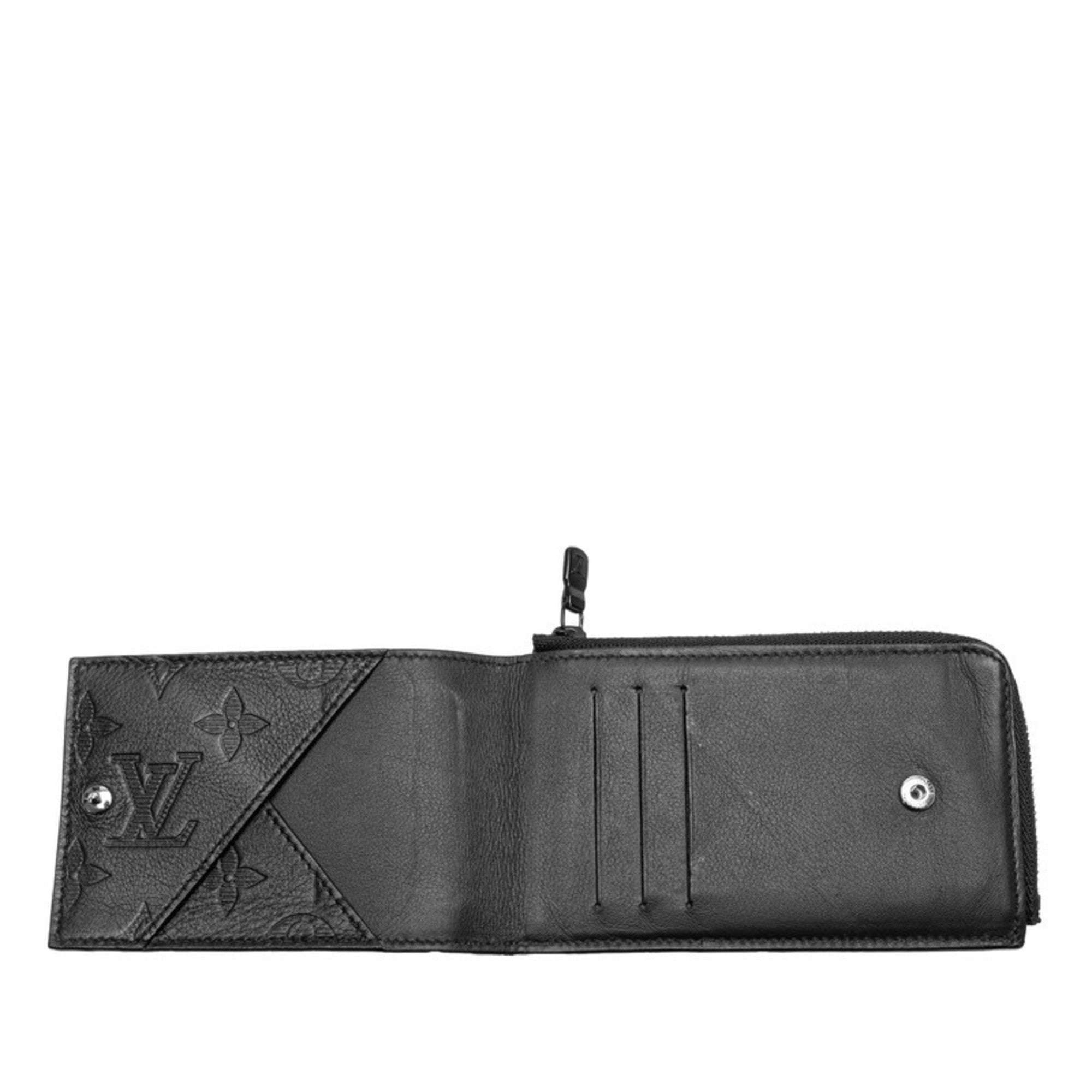 Louis Vuitton Black Noir Leather Coin Purse/Coin Case (Pre-Owned)
