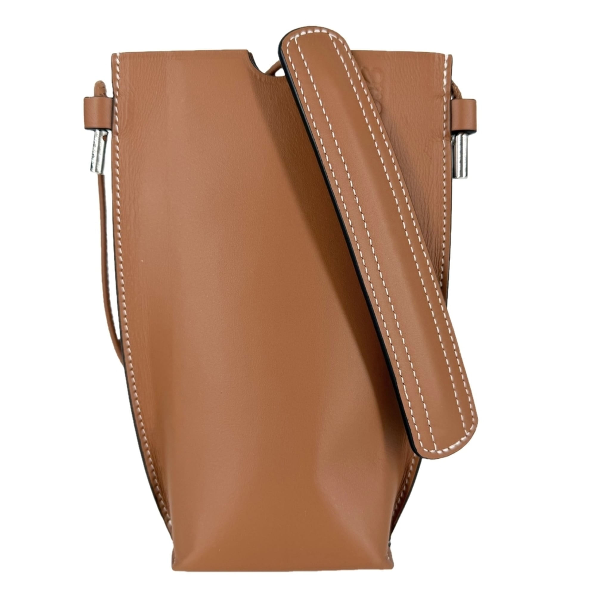 Loewe Brown Leather Pochette Shoulder Bag (Pre-Owned)