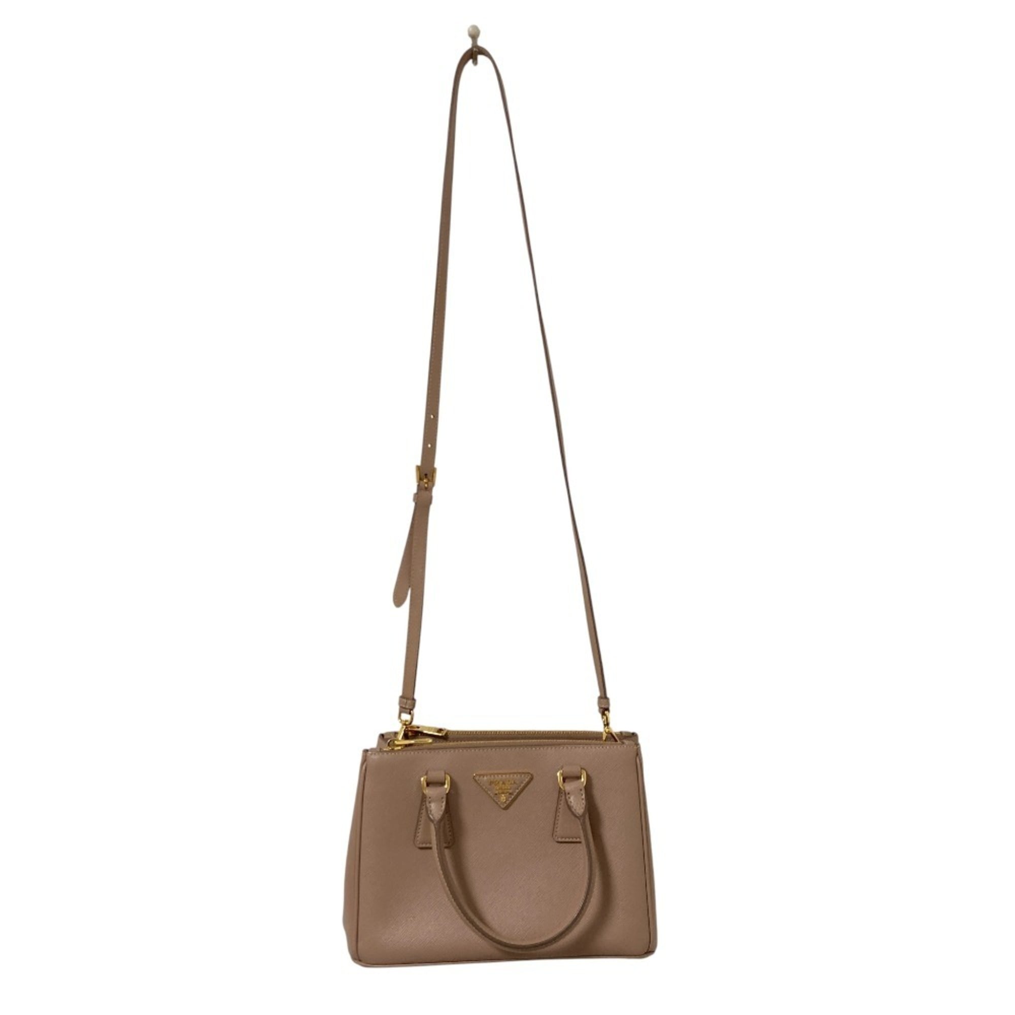 Prada Light Pink Leather Shoulder Bag (Pre-Owned)