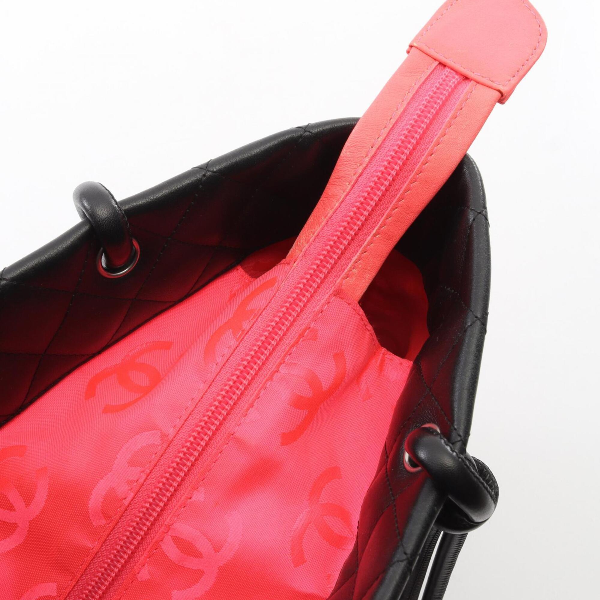 Chanel Black Patent Leather Leather Handbag Tote Bag (Pre-Owned)