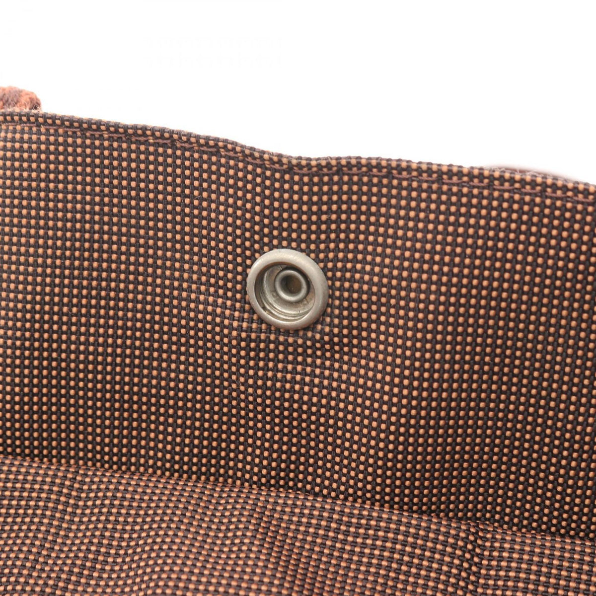 Hermes Brown Nylon Canvas Backpack (Pre-Owned)