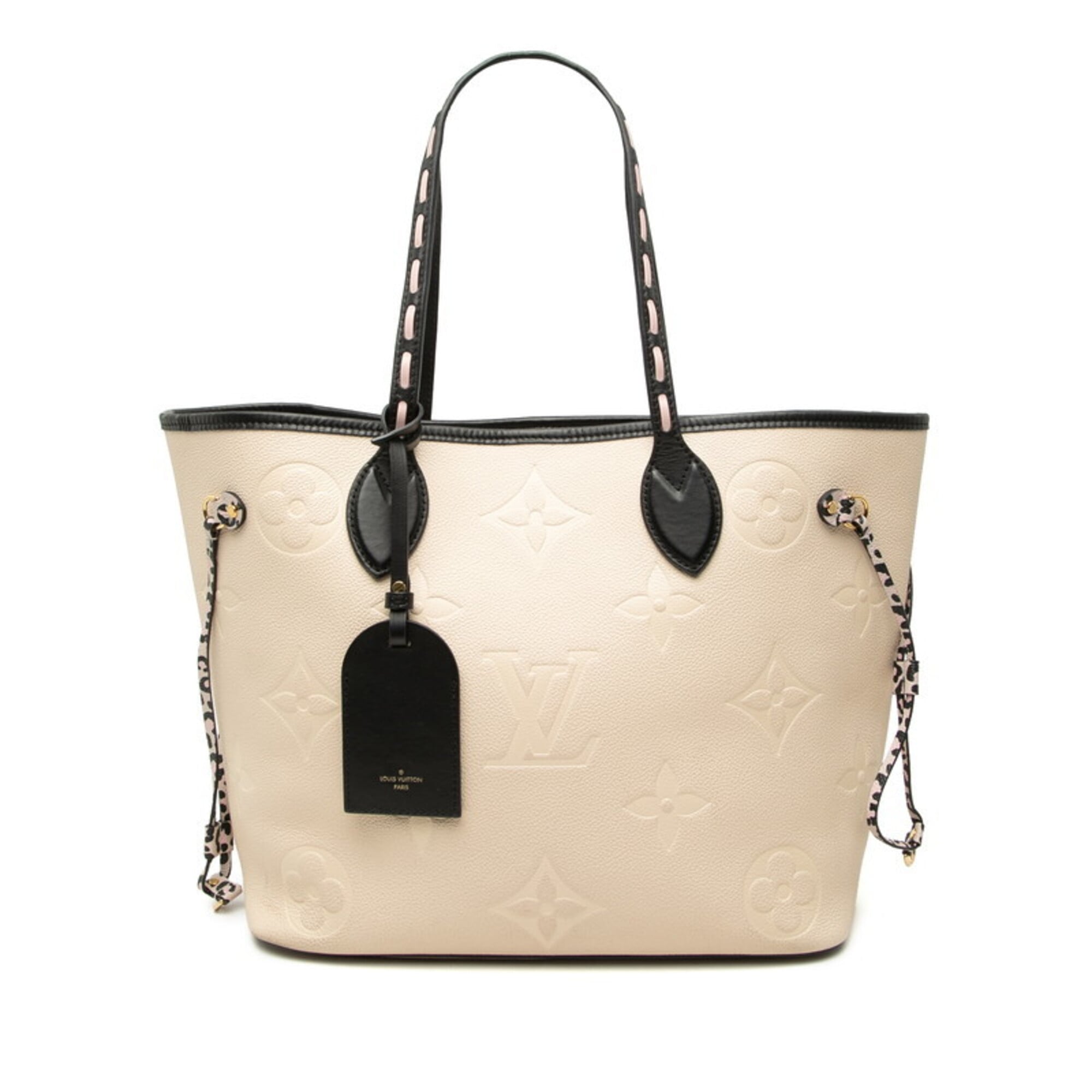 Louis Vuitton Ivory Pink Leather Pouch Shoulder Bag Tote Bag (Pre-Owned)