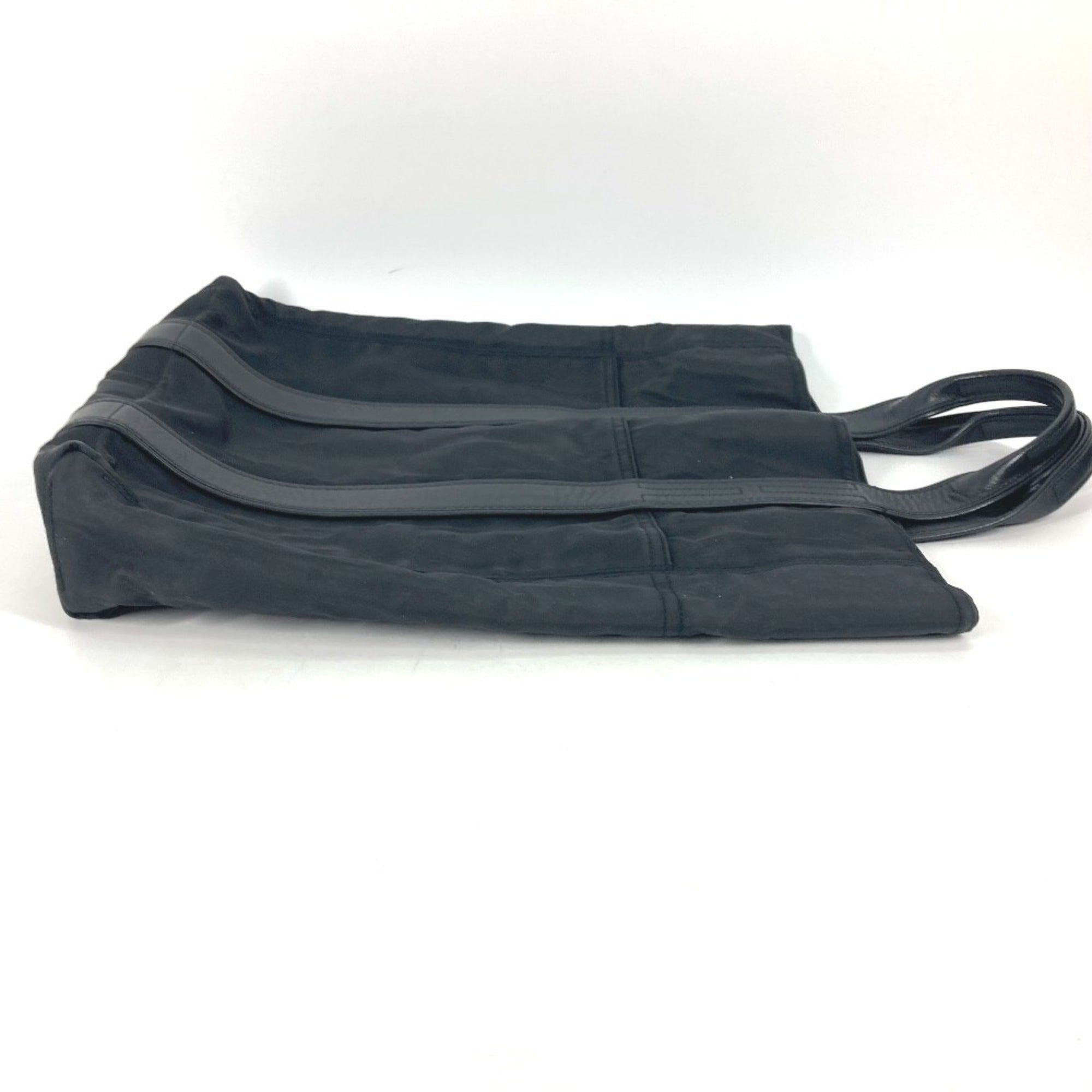 Hermes Black Nylon Shoulder Bag Tote Bag (Pre-Owned)