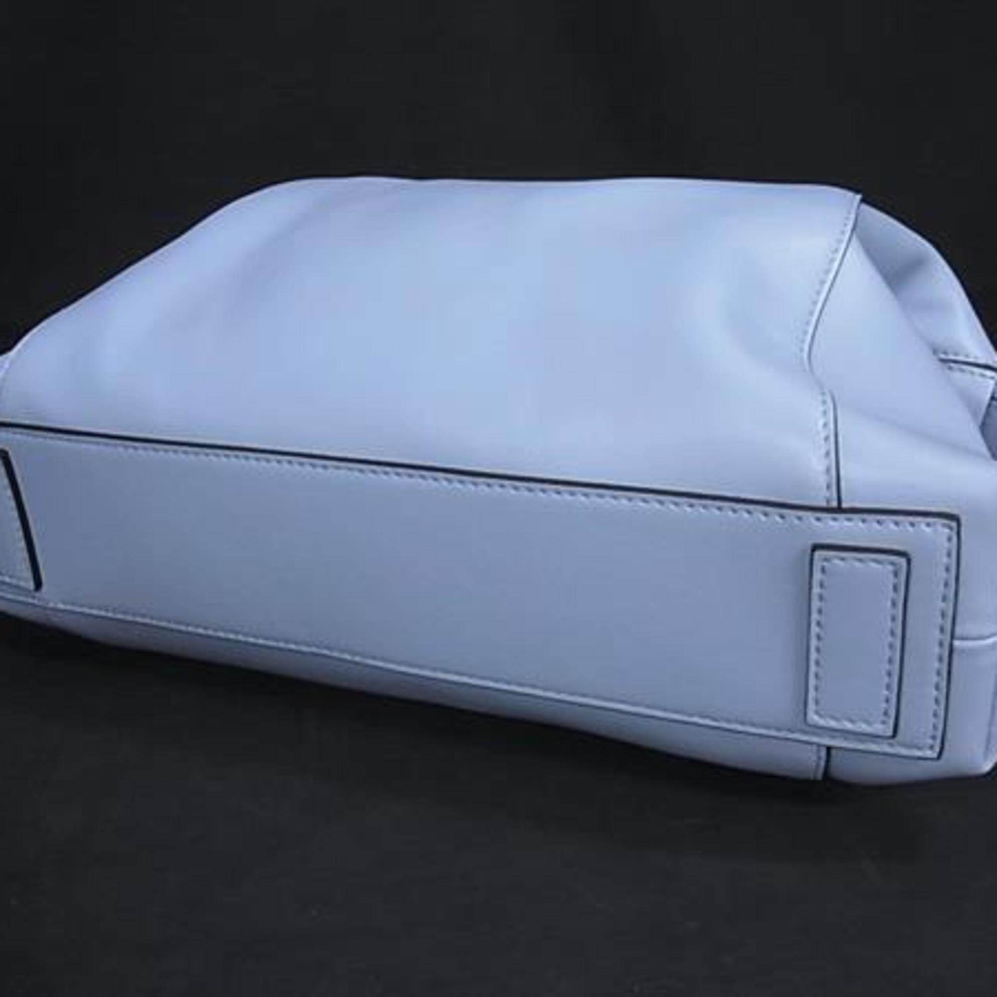 Givenchy Light Blue Leather Handbag Shoulder Bag Tote Bag (Pre-Owned)
