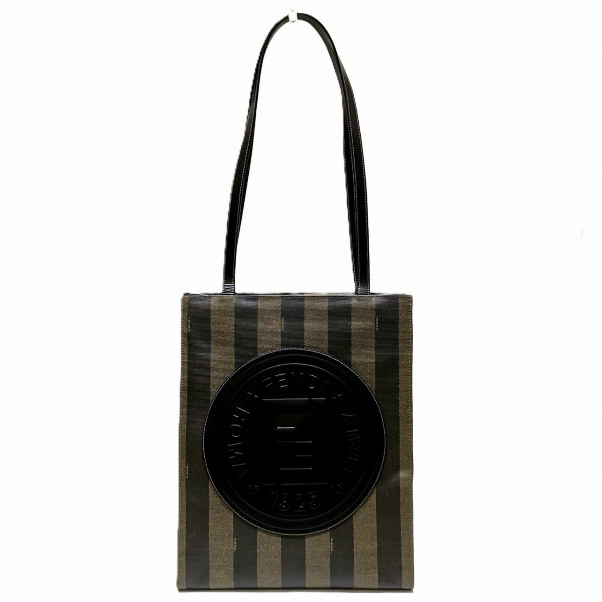 Chanel Brown Pvc Tote Bag (Pre-Owned)