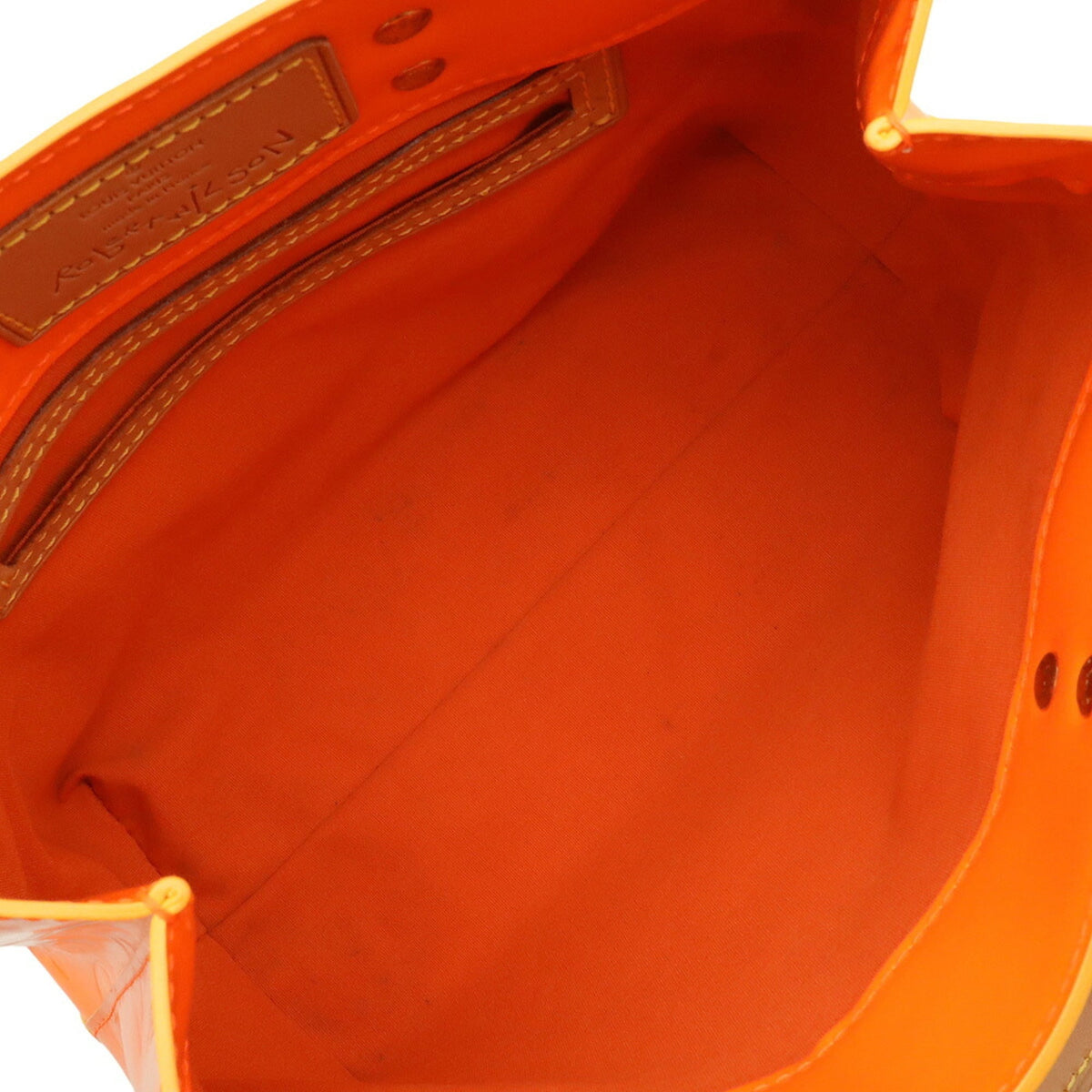 Louis Vuitton Orange Patent Leather Handbag (Pre-Owned)