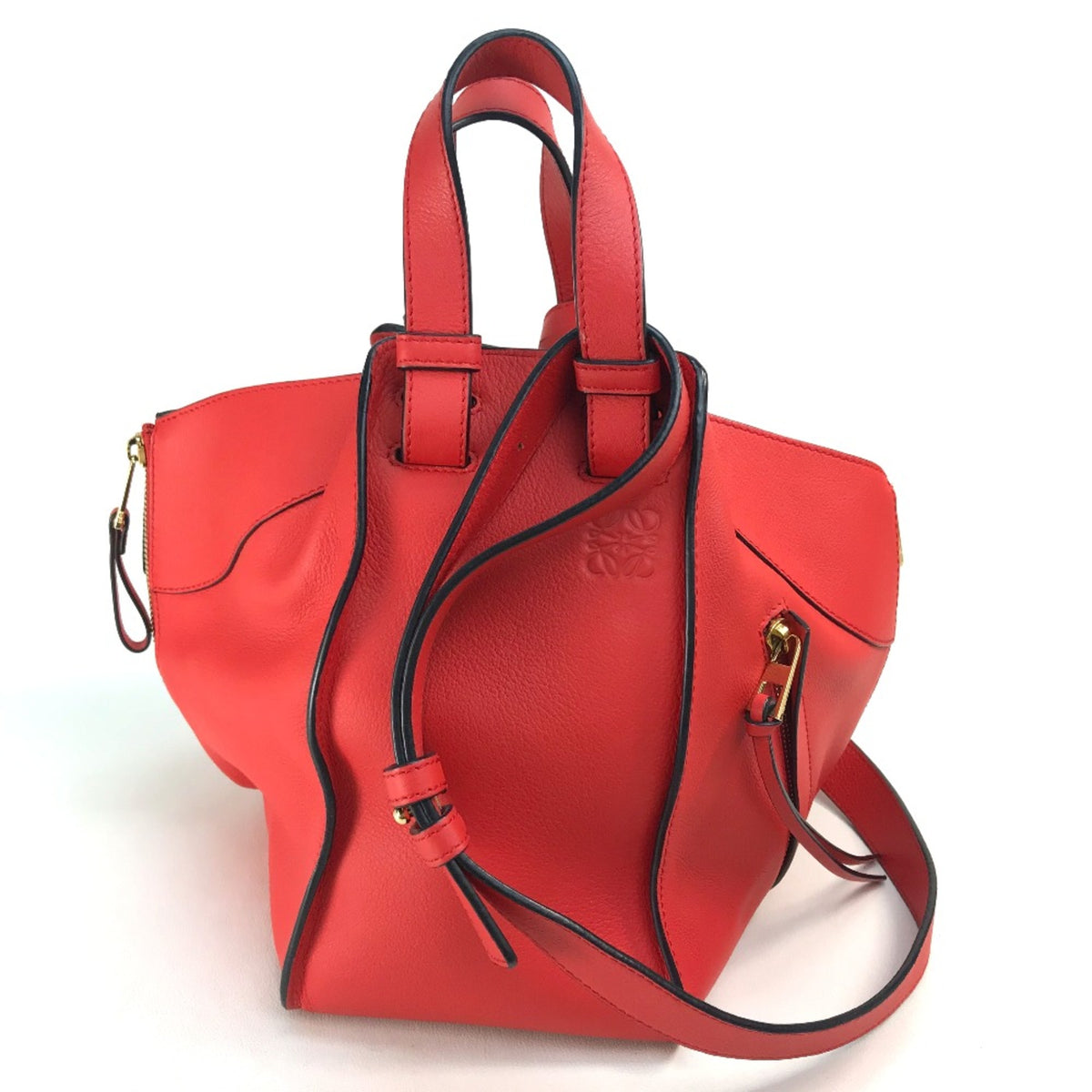 Loewe Red Leather Handbag (Pre-Owned)