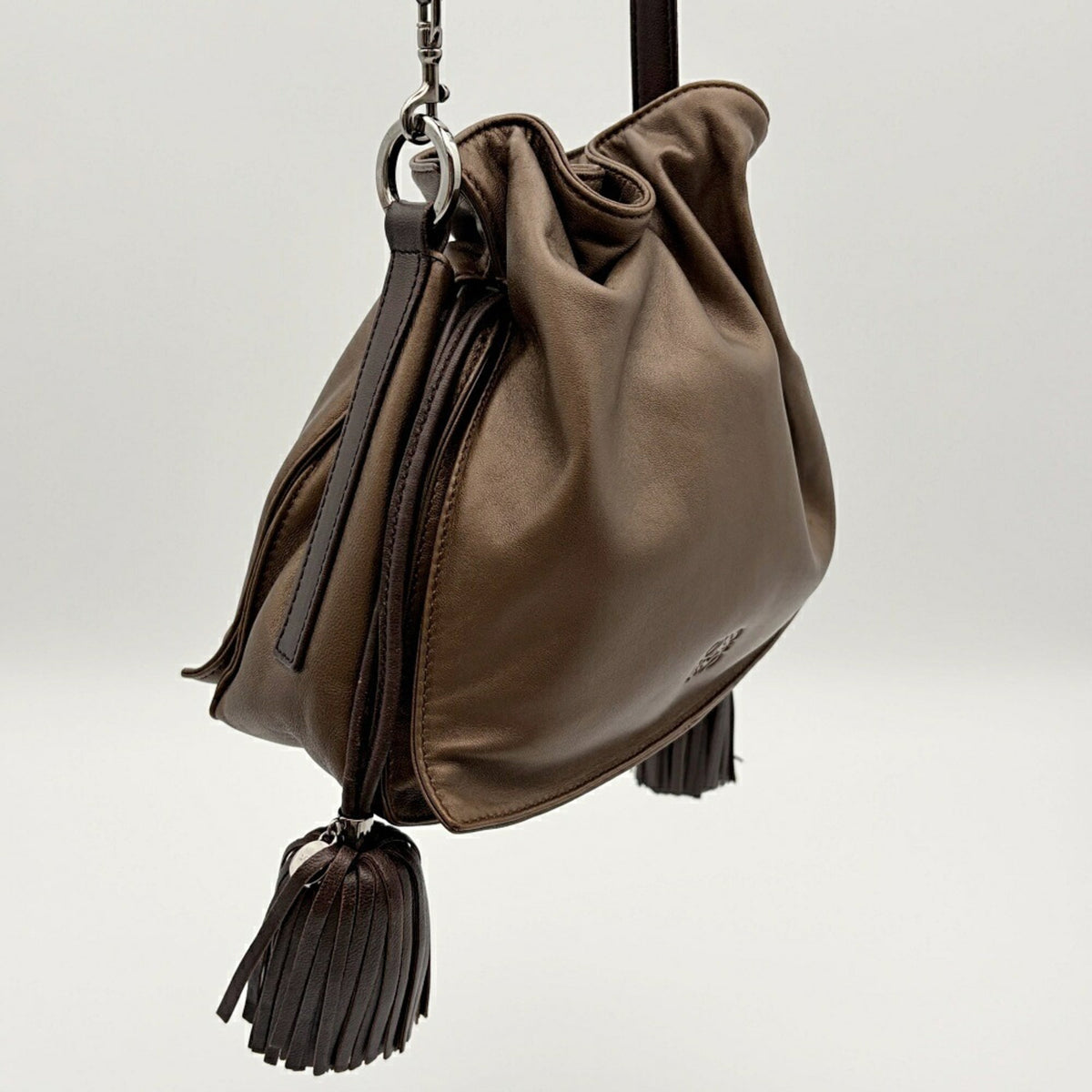 Loewe Bronze Nappa Leather Leather Shoulder Bag (Pre-Owned)