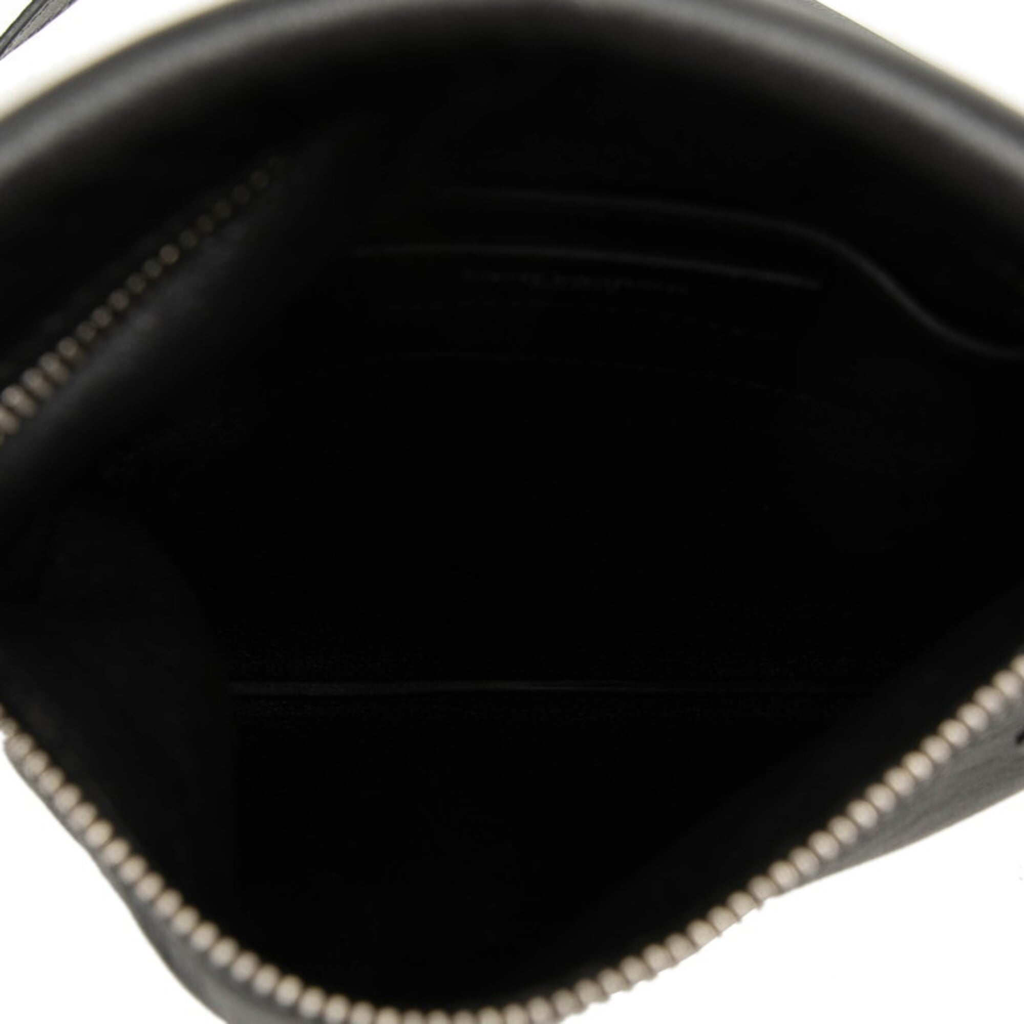 Saint Laurent Black Leather Pochette Shoulder Bag (Pre-Owned)