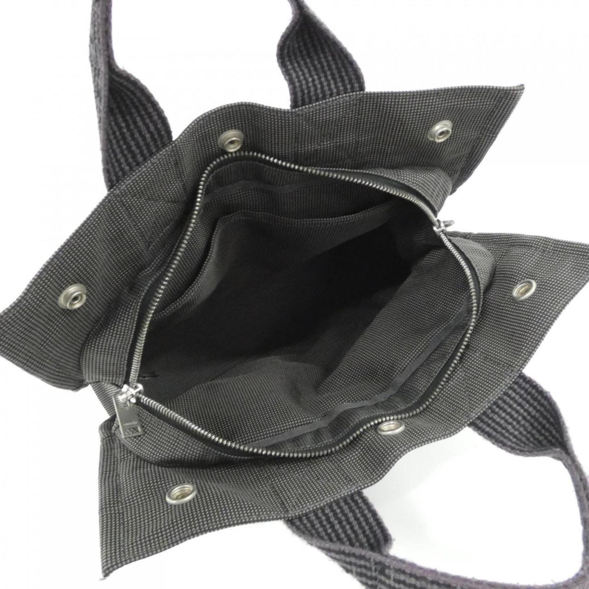 Hermes Black Canvas Handbag (Pre-Owned)