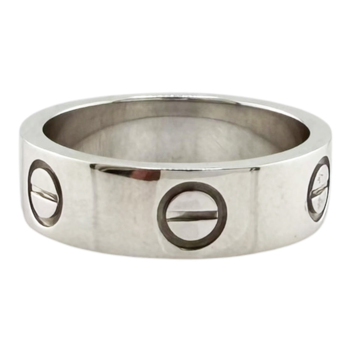 Cartier Silver White Gold (18K) Band Ring (Pre-Owned)