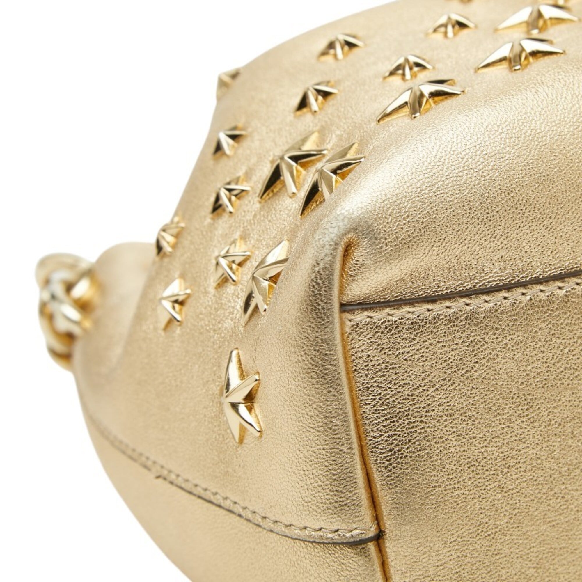Jimmy Choo Leather Handbag Shoulder Bag (Pre-Owned)