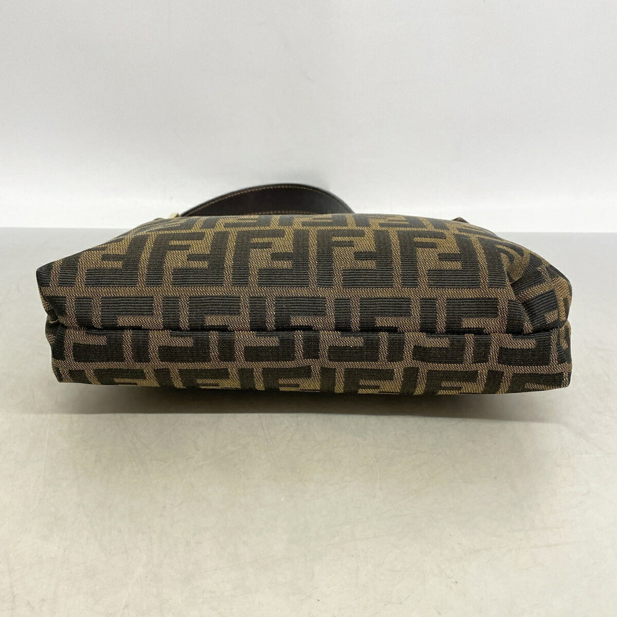 Fendi Brown Nylon Canvas Handbag (Pre-Owned)